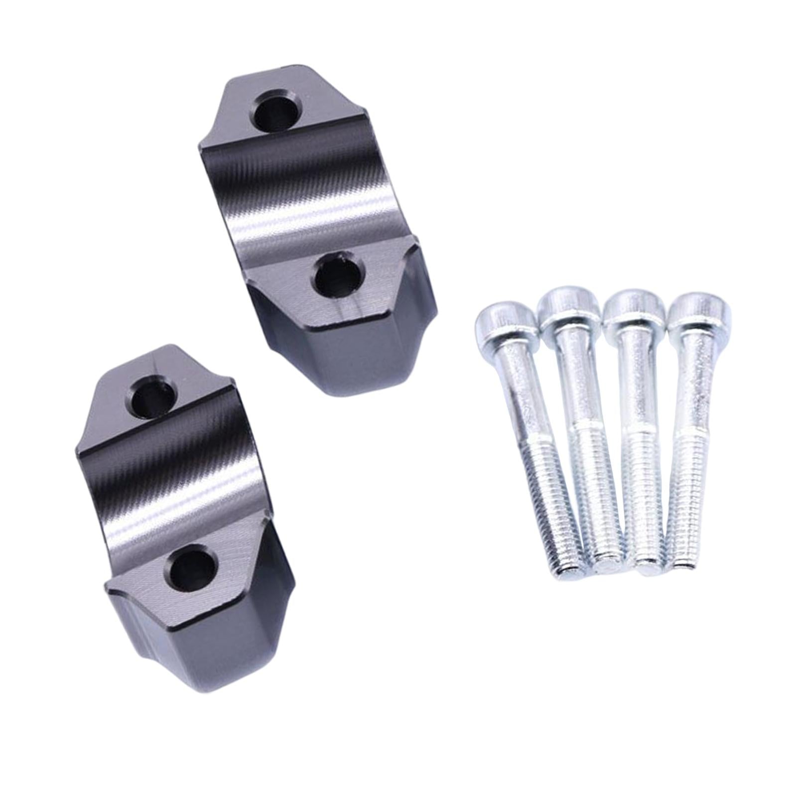 CNC Adjustable Handlebar Riser Clamp Kit for YAMAHA XT1200ZE Silver