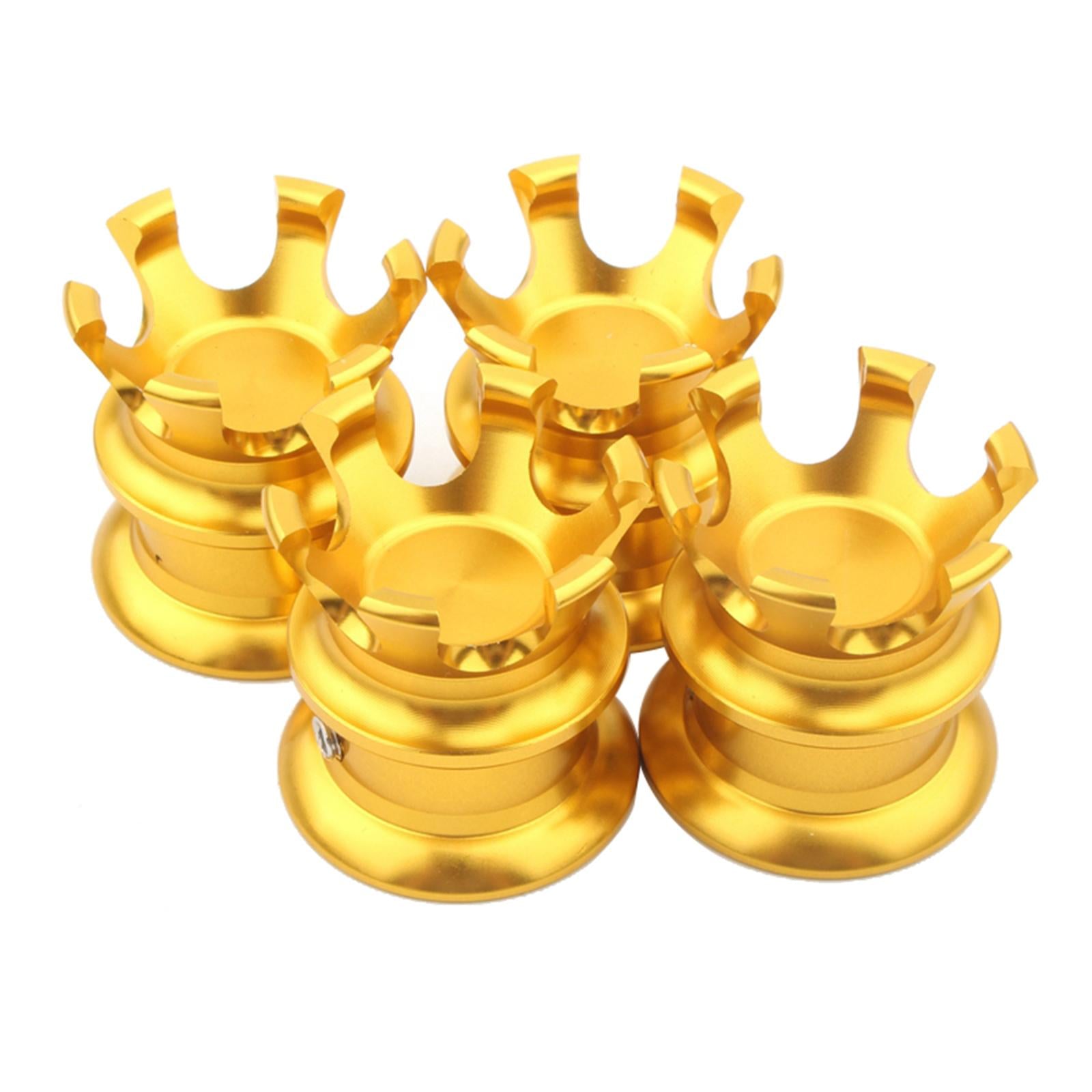 4pcs Head Bolt Nut Covers Caps for all Twin Cam models 1999-Later golden