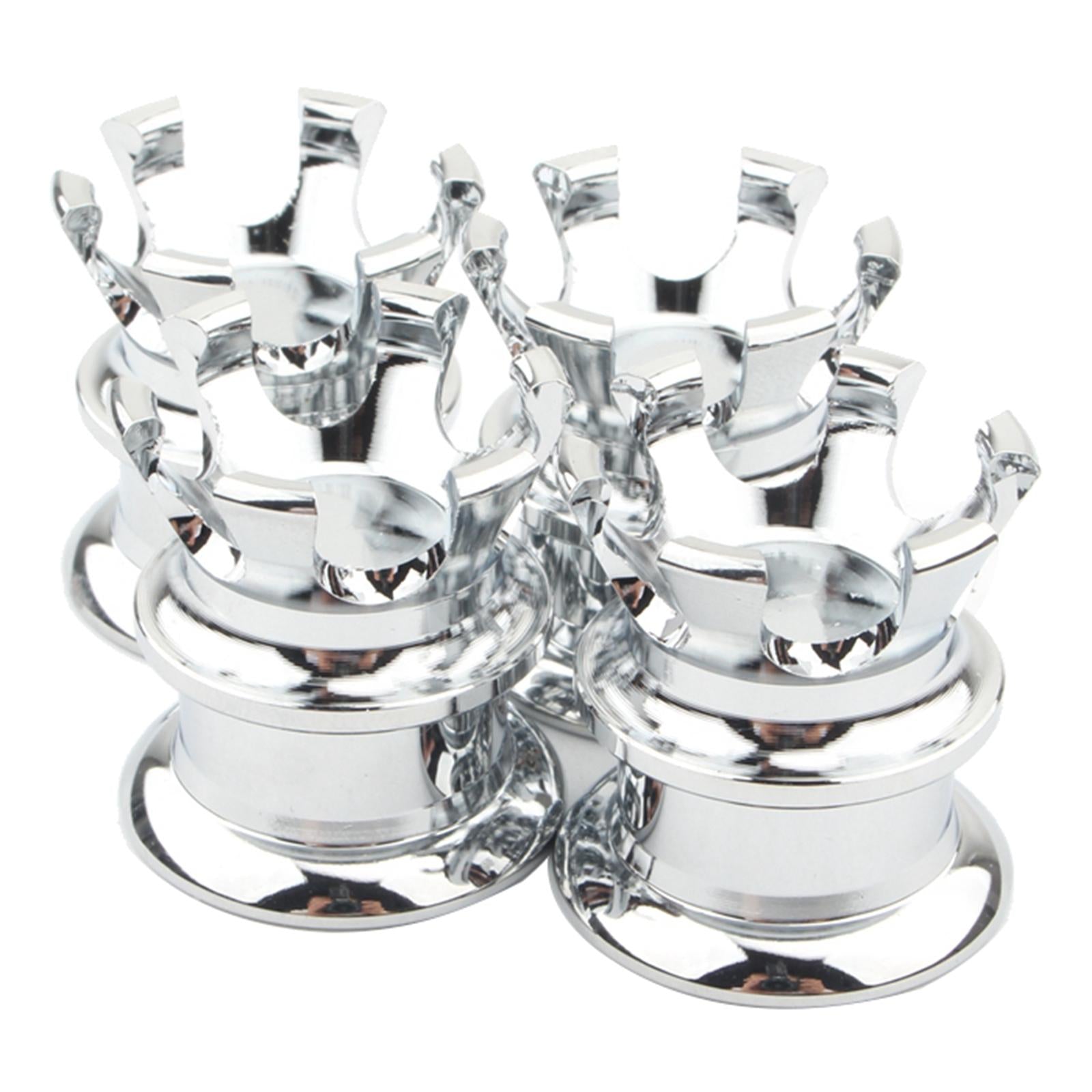 4pcs Head Bolt Nut Covers Caps for all Twin Cam models 1999-Later silver