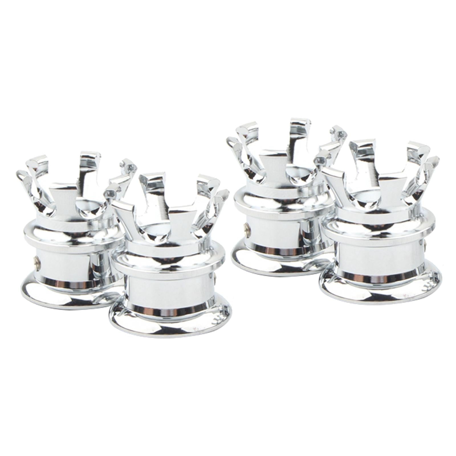 4pcs Head Bolt Nut Covers Caps for all Twin Cam models 1999-Later silver