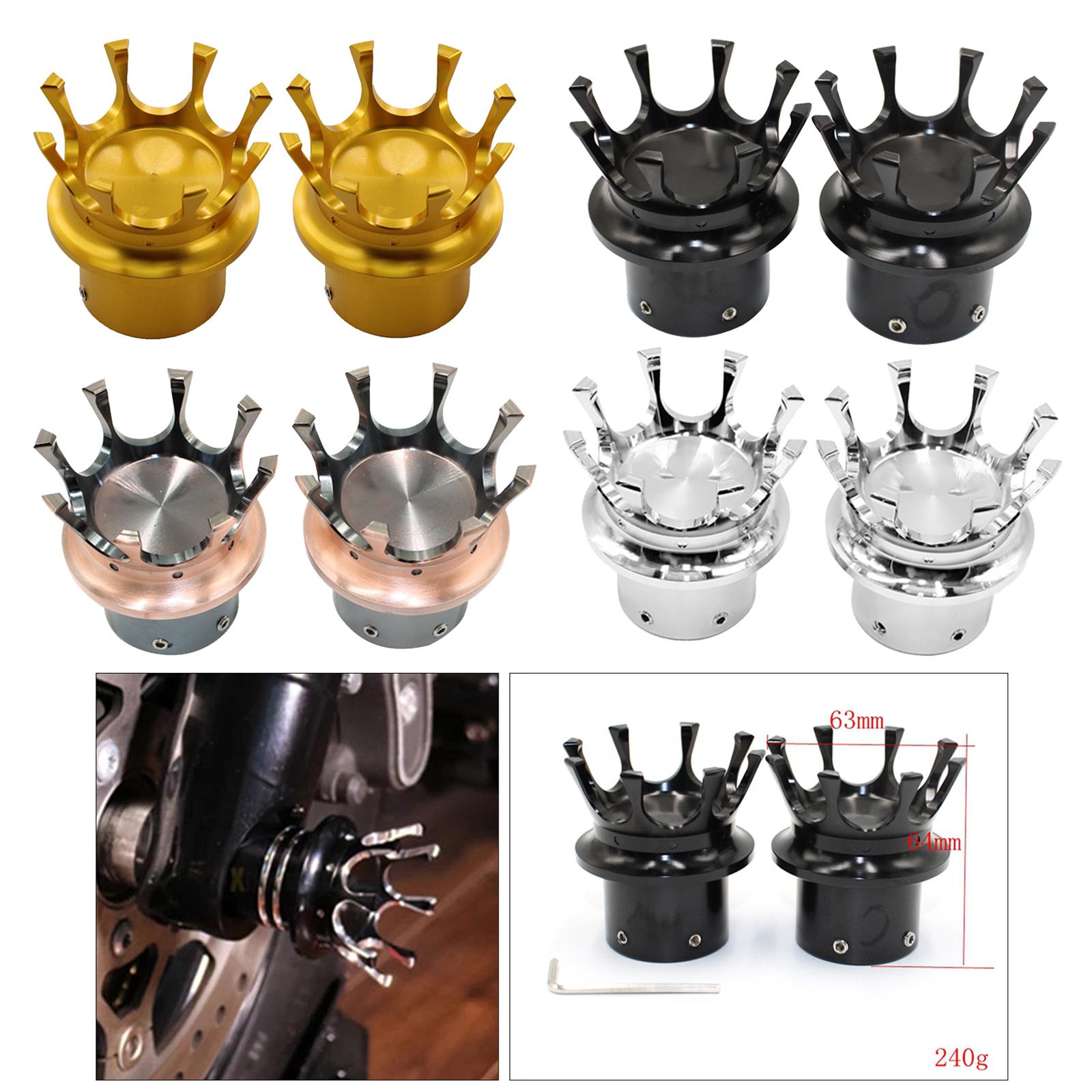Motorcycle Front Axle Nut Cover Bolt Cap For Harley XL 883 1200 Gold
