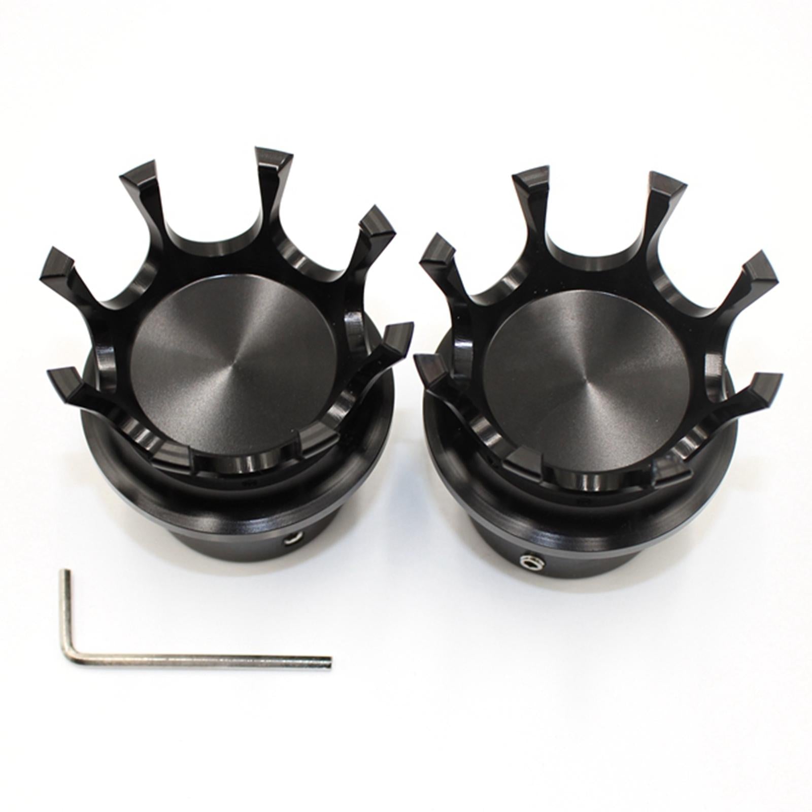 Motorcycle Front Axle Nut Cover Bolt Cap For Harley XL 883 1200 Black