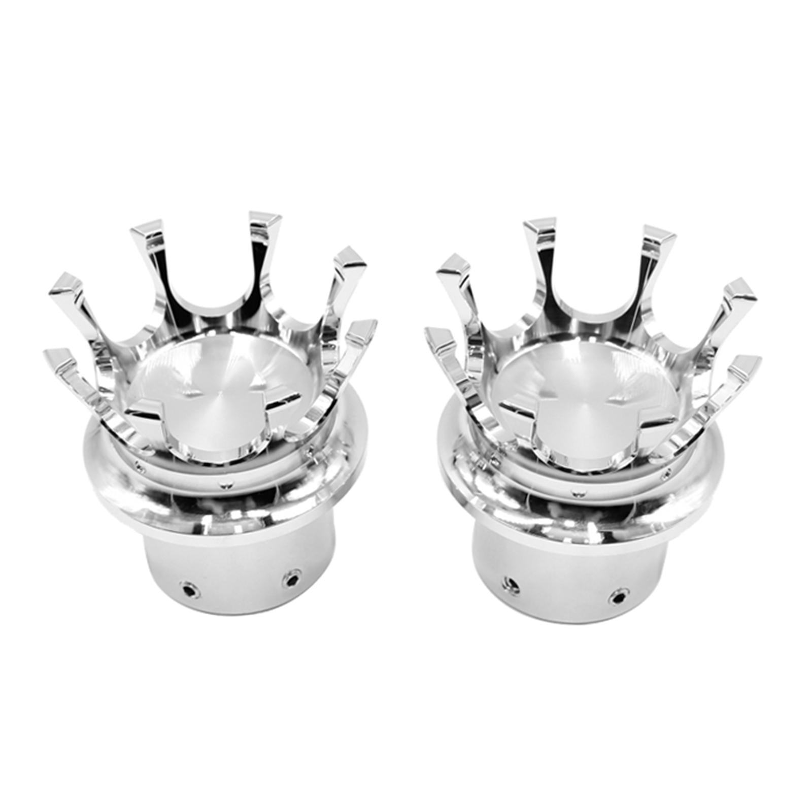 Motorcycle Front Axle Nut Cover Bolt Cap For Harley XL 883 1200 Silver