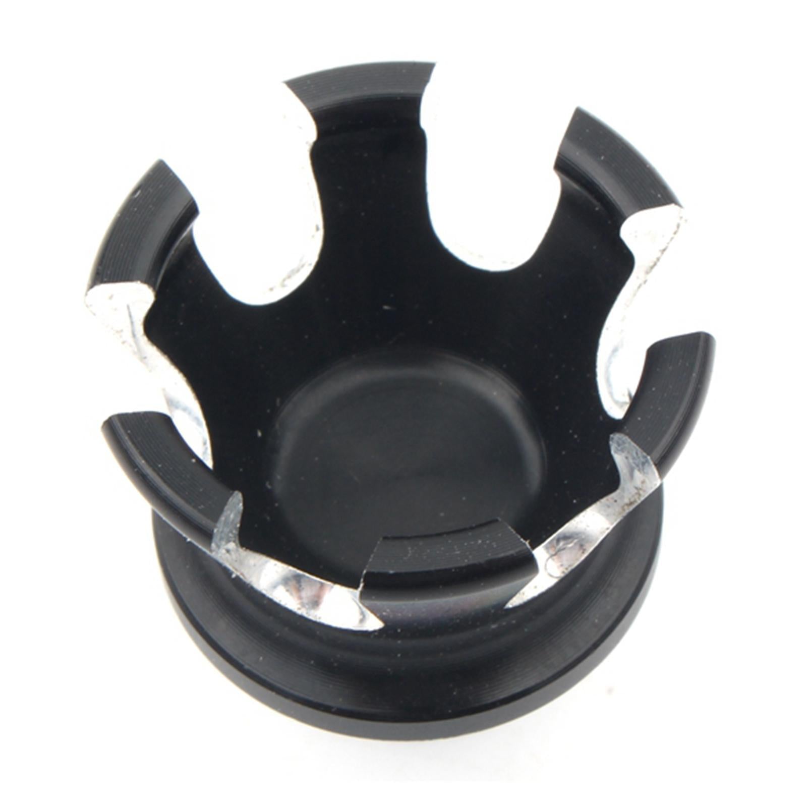 Motorcycle 1/4 Crown Style Aluminum Seat Screw Bolts for Harleys Black 02"