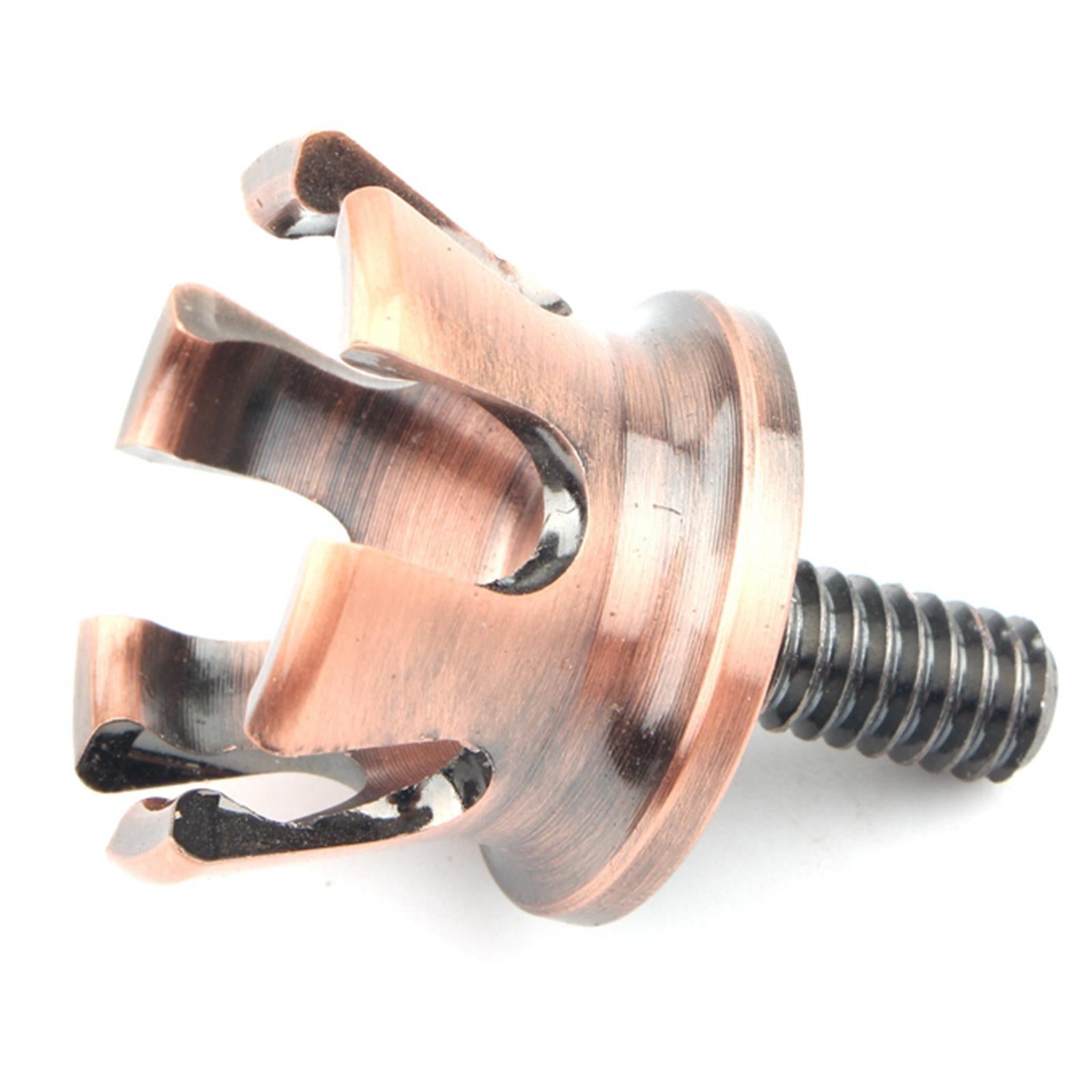 Motorcycle 1/4 Crown Style Aluminum Seat Screw Bolts for Harleys Bronze"