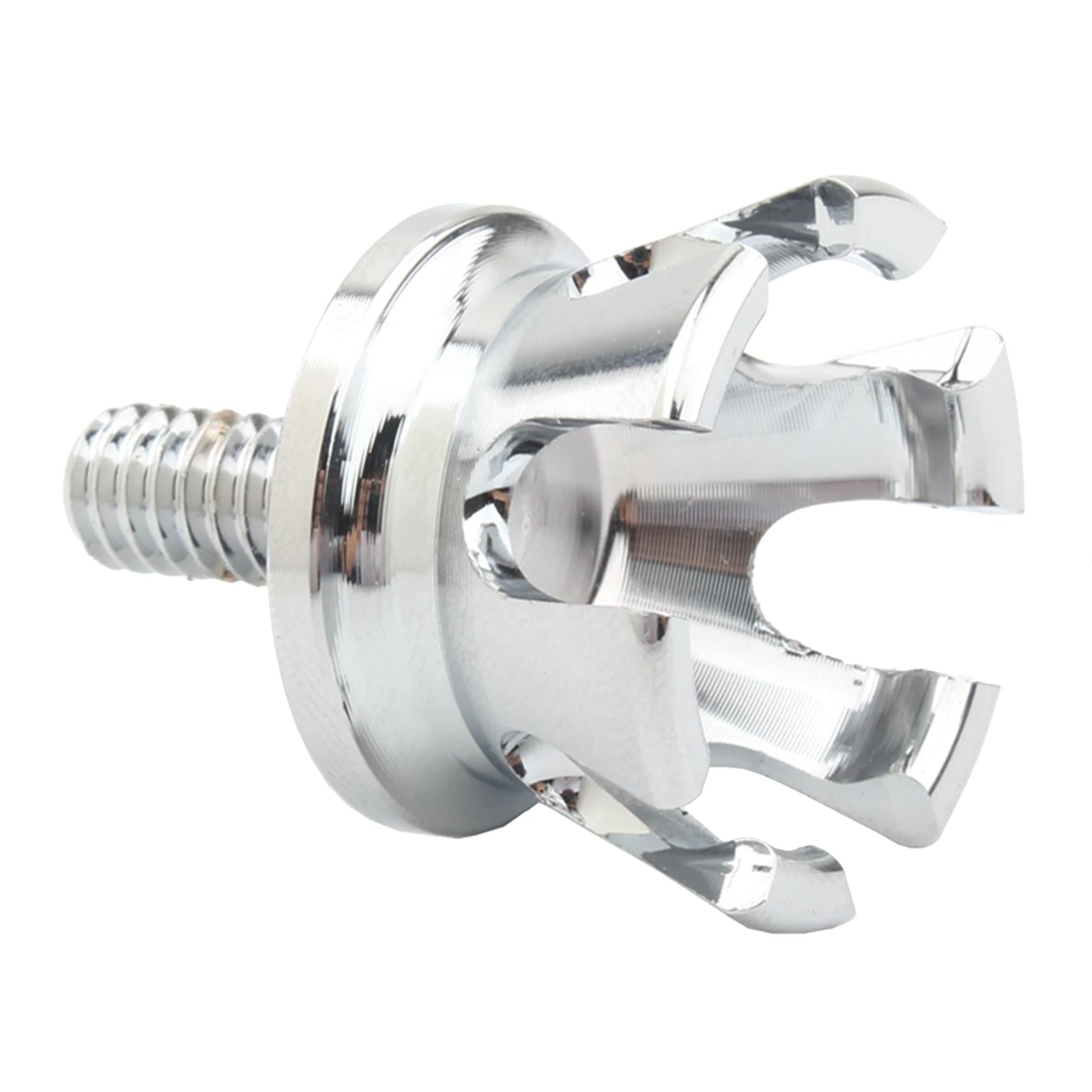 Motorcycle 1/4 Crown Style Aluminum Seat Screw Bolts for Harleys Silver"