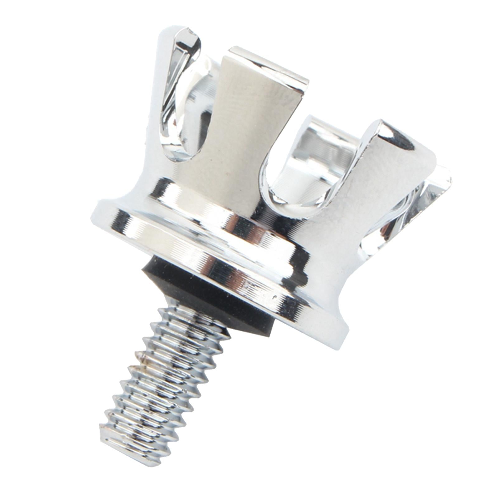 Motorcycle 1/4 Crown Style Aluminum Seat Screw Bolts for Harleys Silver"