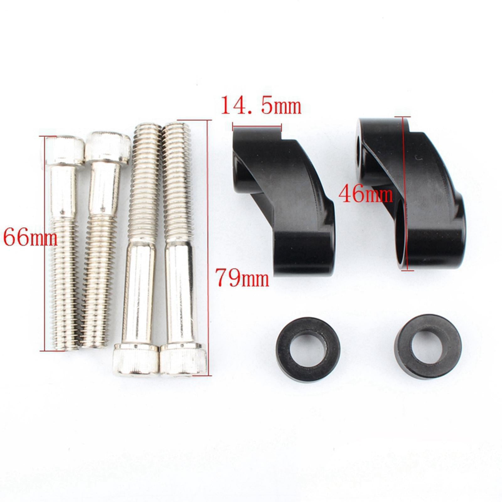 39MM/49MM Front Turn Signal Relocation For Harley FXR Sportster Black