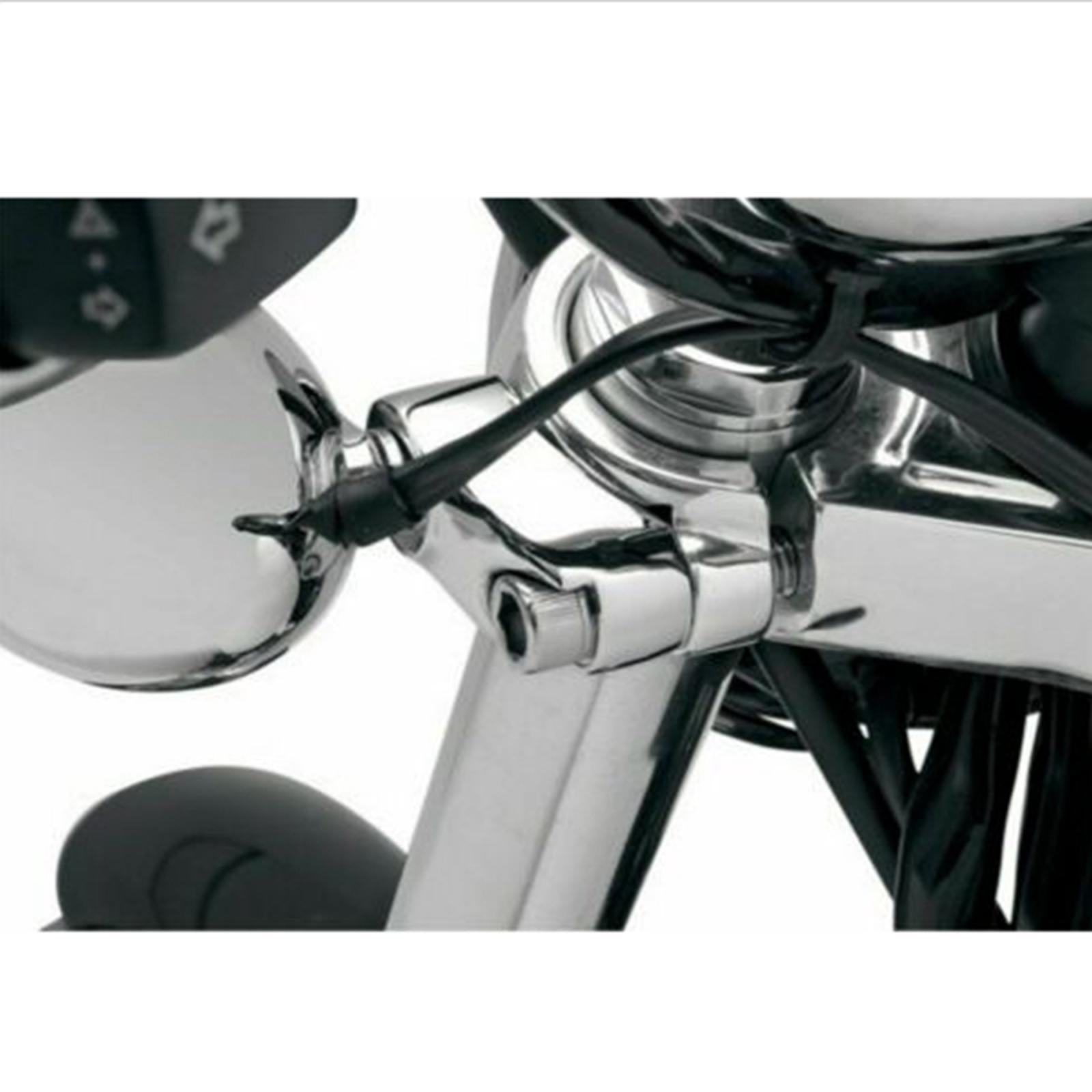 39MM/49MM Front Turn Signal Relocation For Harley FXR Sportster Black