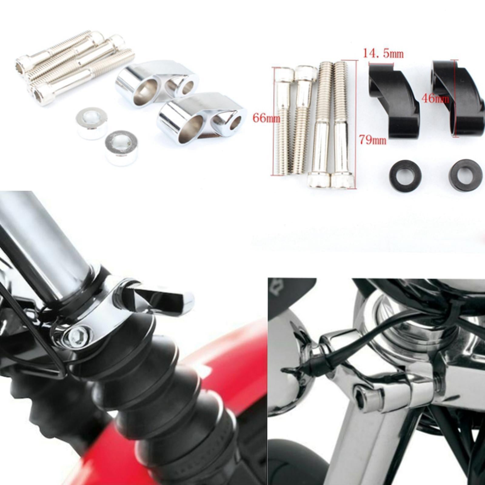 39MM/49MM Front Turn Signal Relocation For Harley FXR Sportster Chrome
