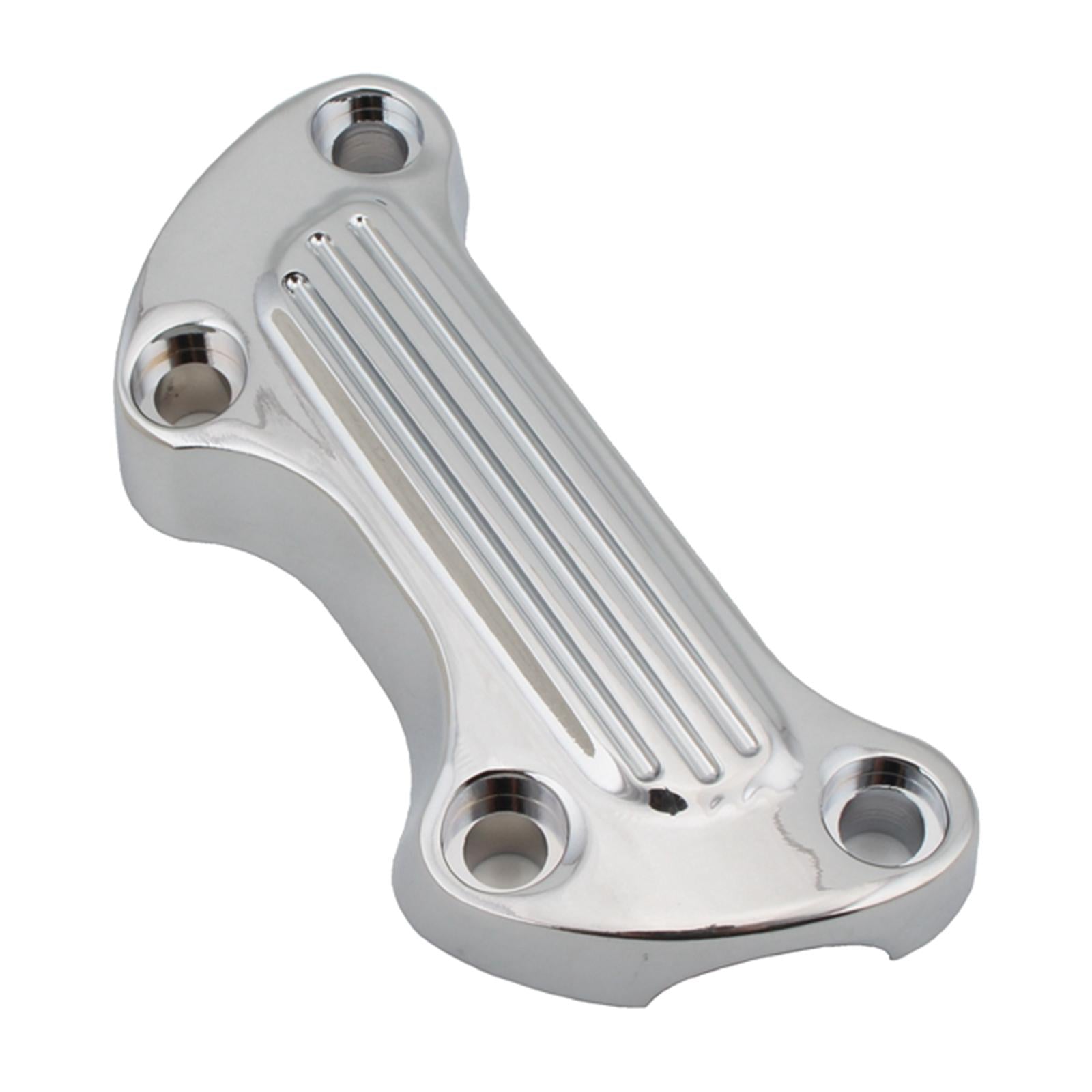 Handlebar Riser Mount Top Clamp Bar Cover for Harley Touring Silver