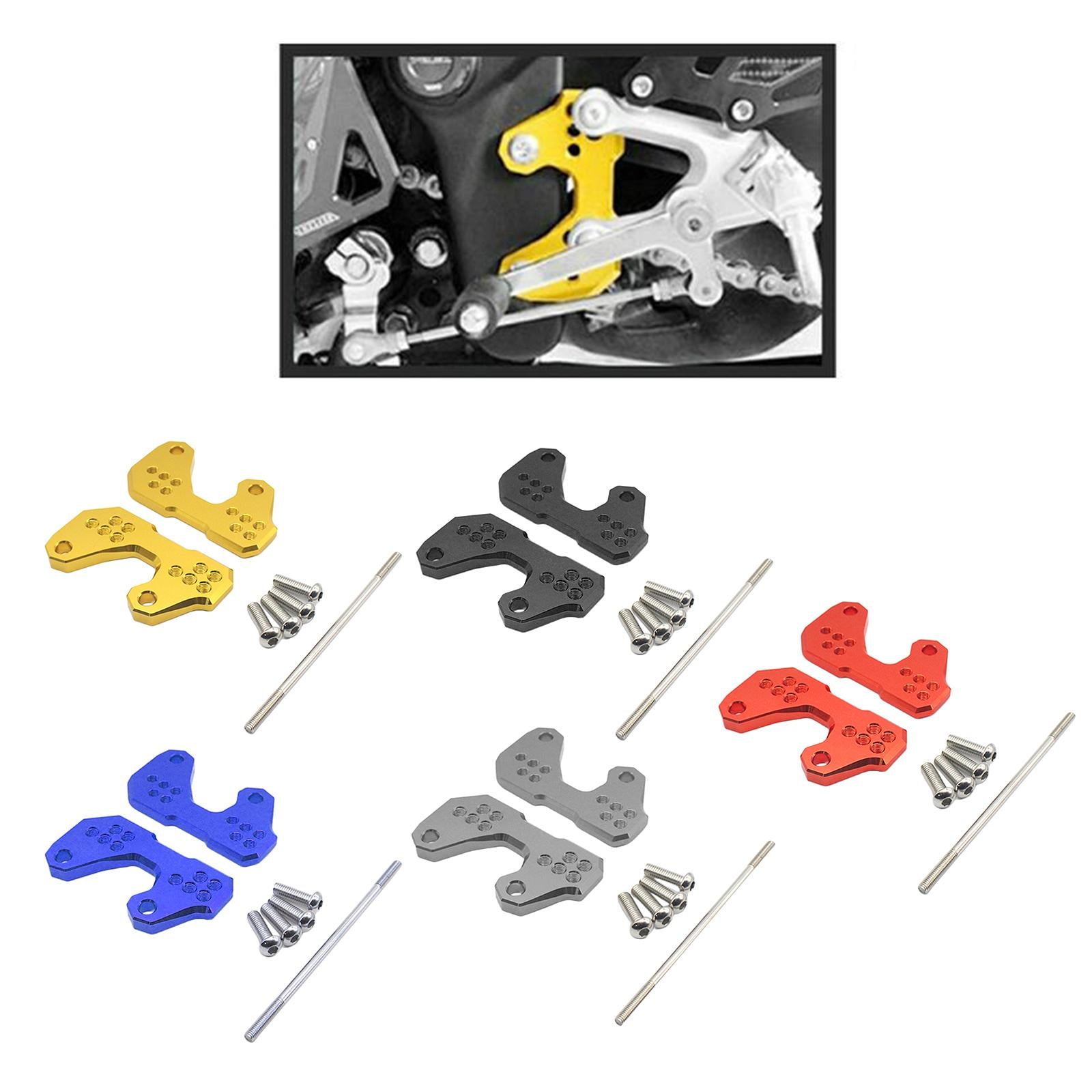 Rearsets Base Foot Pegs Back Raise Bracket for Yamaha R3 R25 MT03 Gold