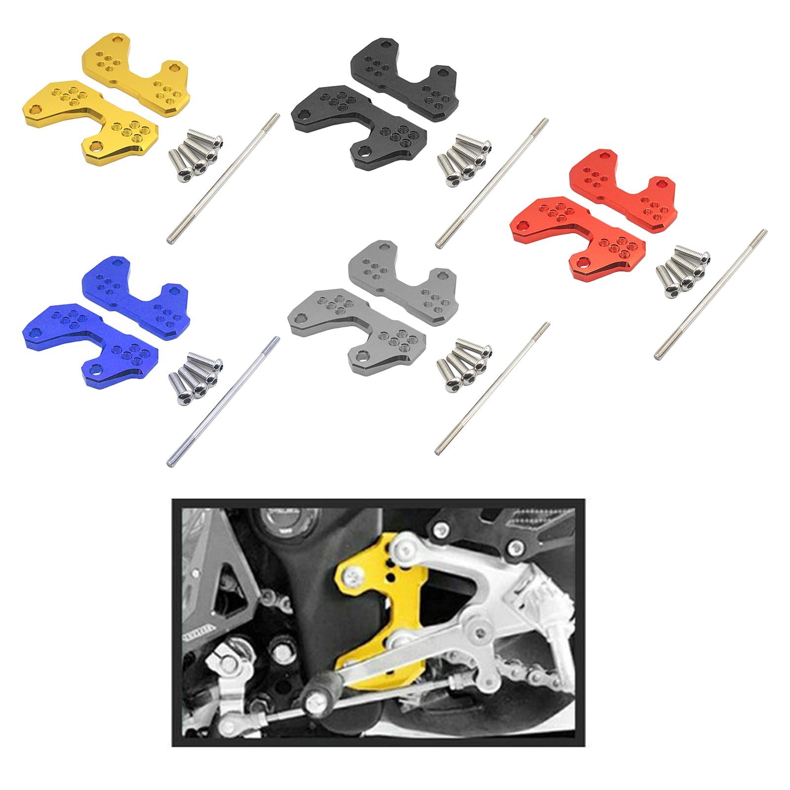 Rearsets Base Foot Pegs Back Raise Bracket for Yamaha R3 R25 MT03 Gold