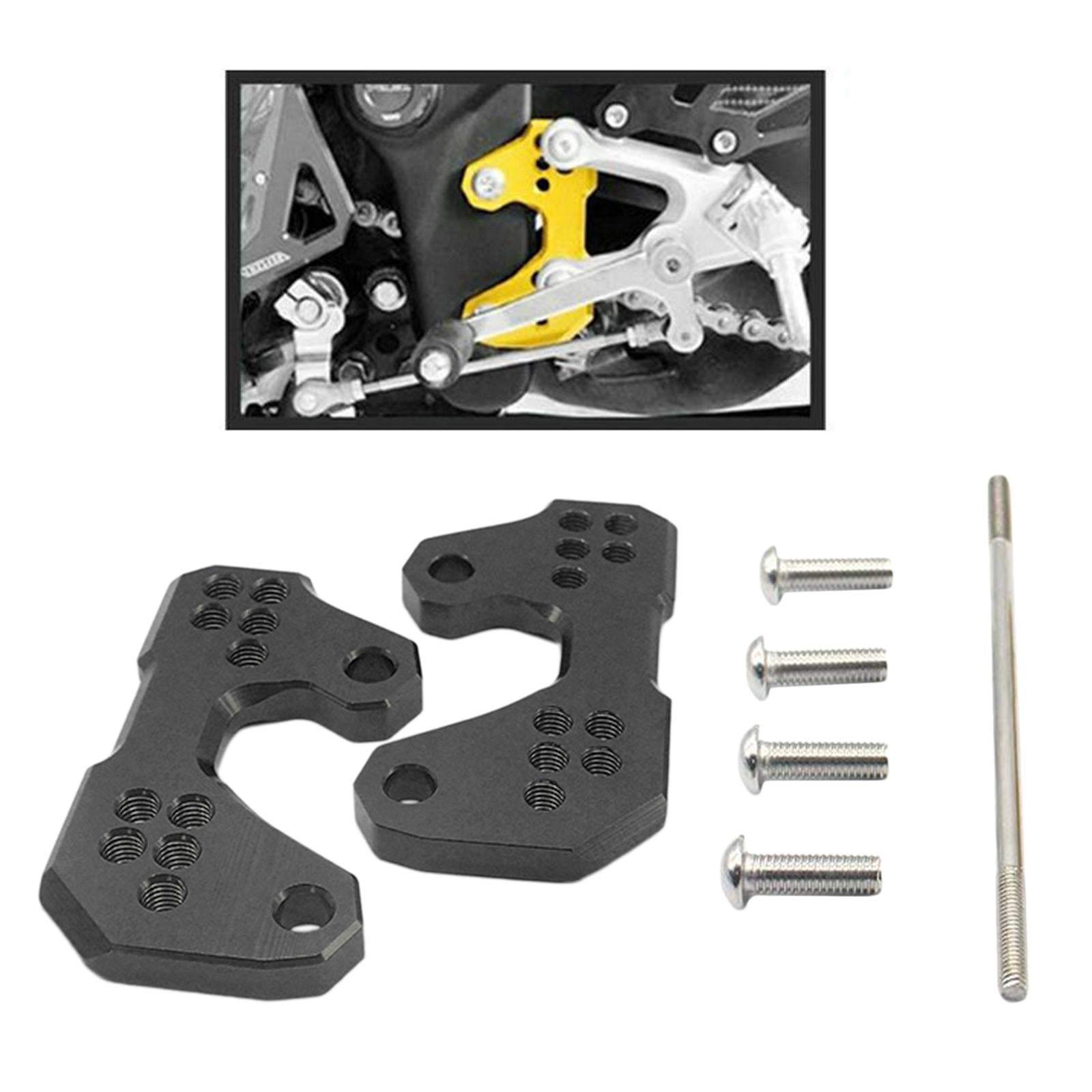 Rearsets Base Foot Pegs Back Raise Bracket for Yamaha R3 R25 MT03 Black