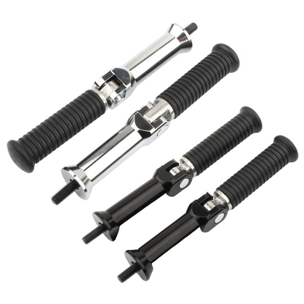 2x Rear Passenger Foot Pegs for Davidson FLDE Deluxe 107 2018-2020 Black
