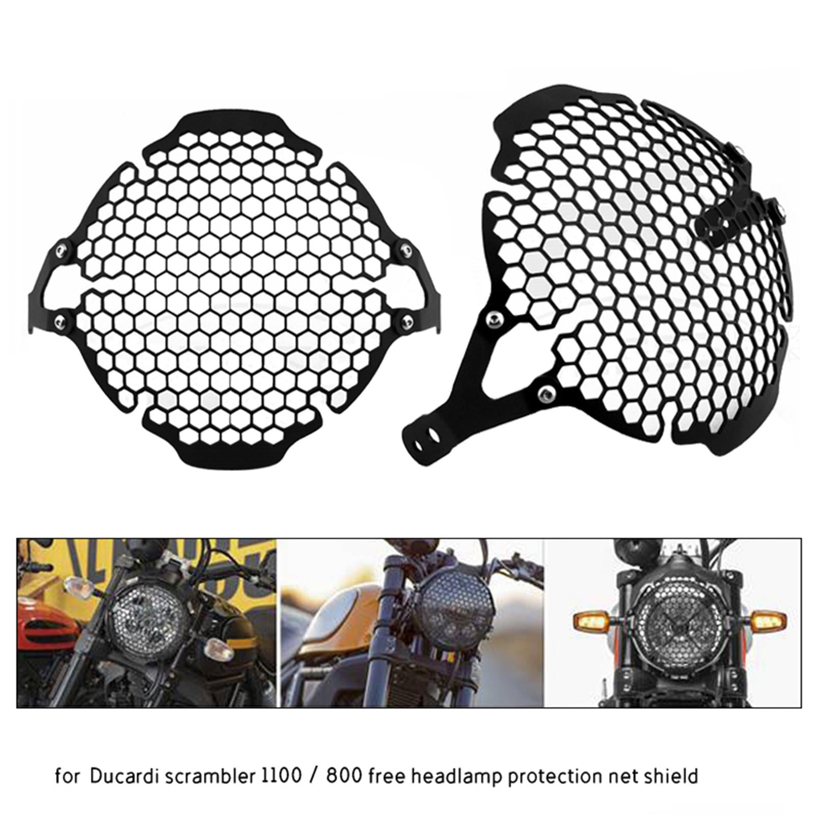 Motorcycle Headlight Metal Protector Cover for All Ducati Scrambler 1100 800