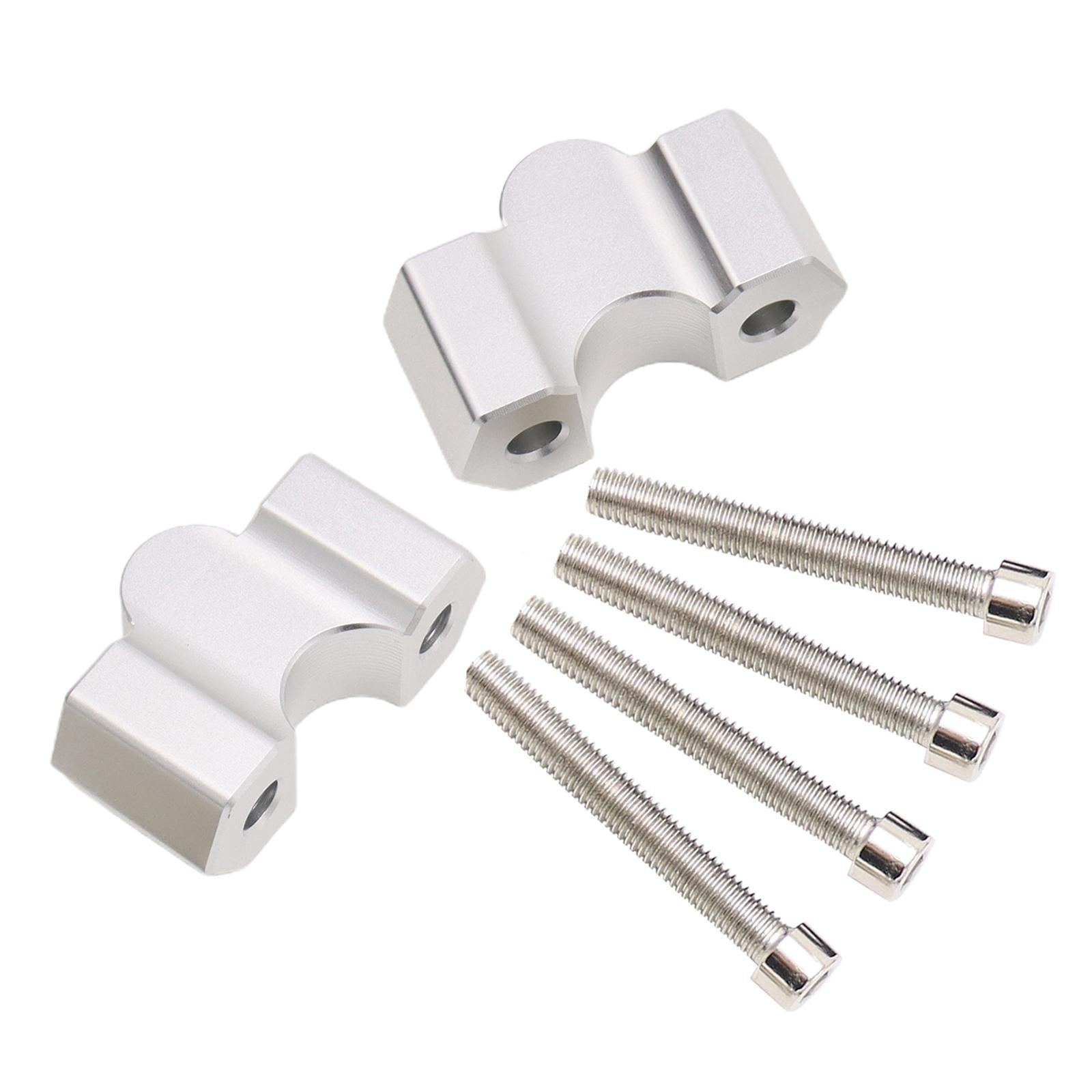 HandleBar Bar Mount Clamps Riser Adaptor For BMW F750GS 2018-2019 Silver