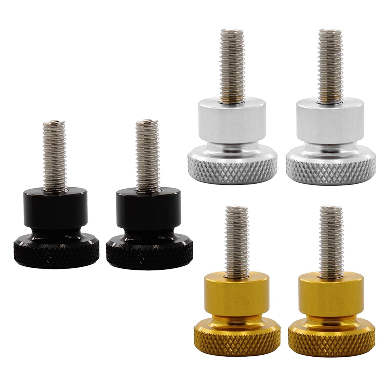 2pcs For Triumph Thruxton Bonneville T100 Seat Cushion Side Screw Black