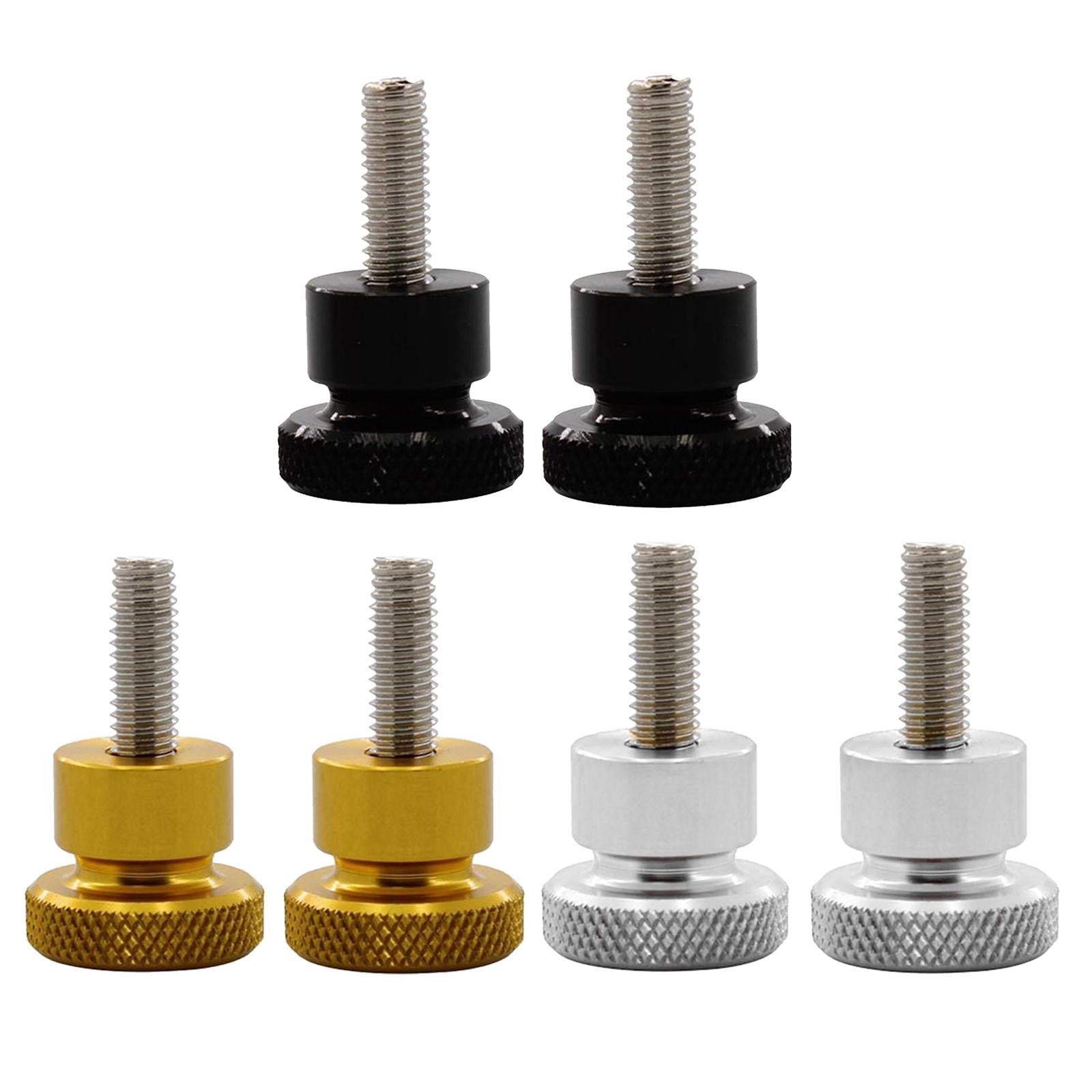 2pcs For Triumph Thruxton Bonneville T100 Seat Cushion Side Screw Black