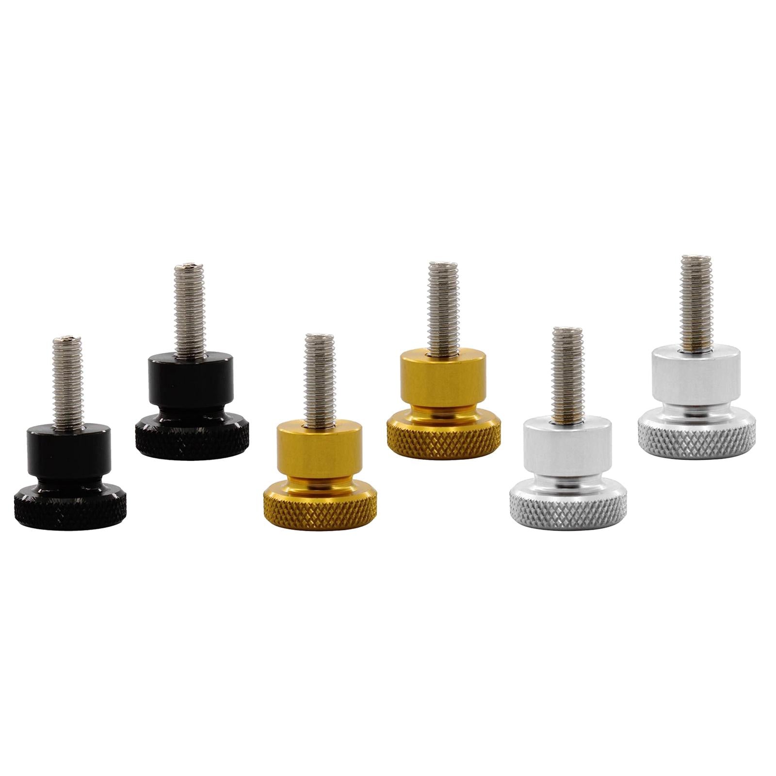 2pcs For Triumph Thruxton Bonneville T100 Seat Cushion Side Screw Black