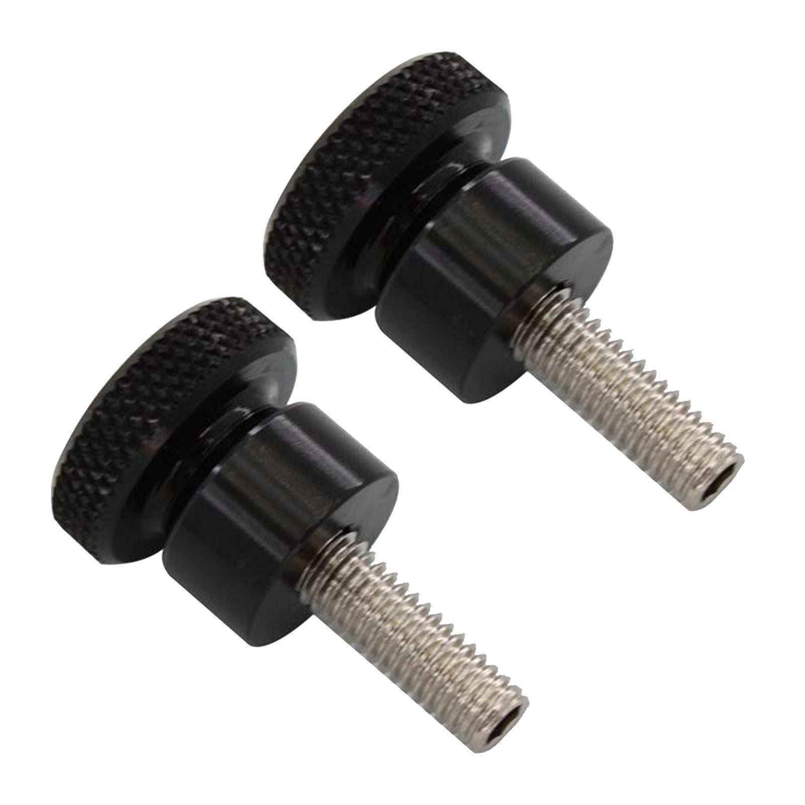2pcs For Triumph Thruxton Bonneville T100 Seat Cushion Side Screw Black