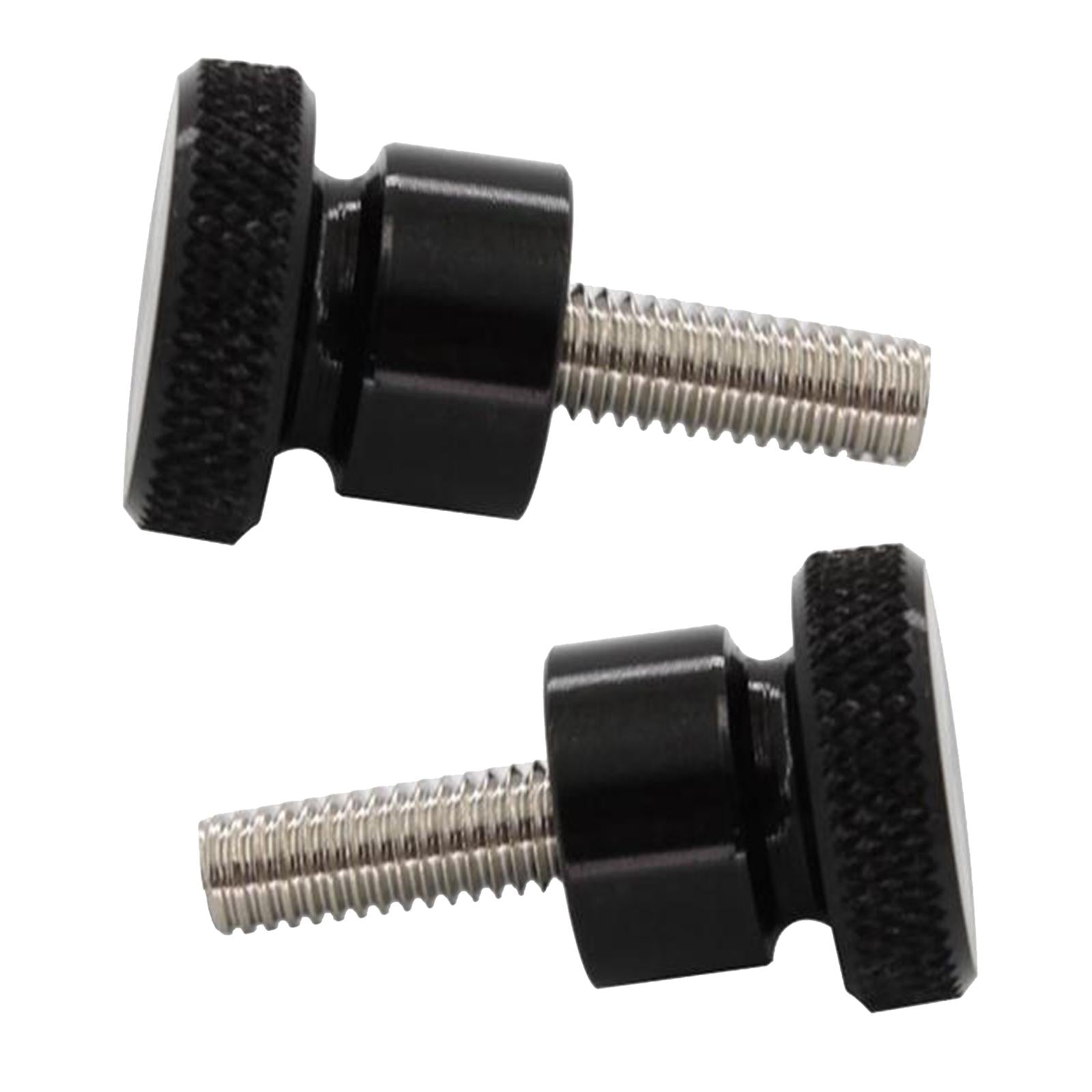 2pcs For Triumph Thruxton Bonneville T100 Seat Cushion Side Screw Black