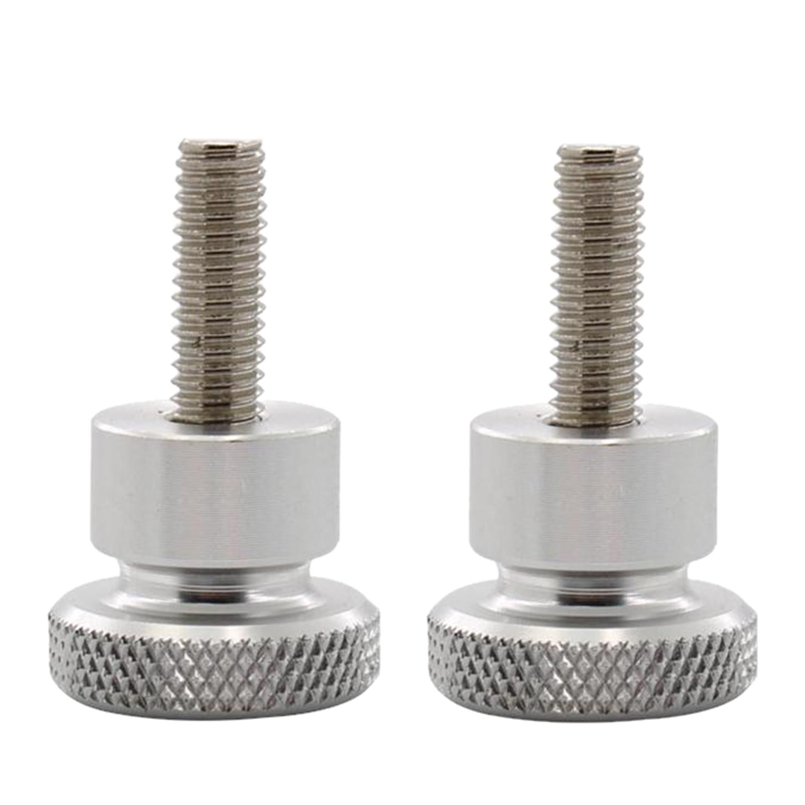2pcs For Triumph Thruxton Bonneville T100 Seat Cushion Side Screw Silver .