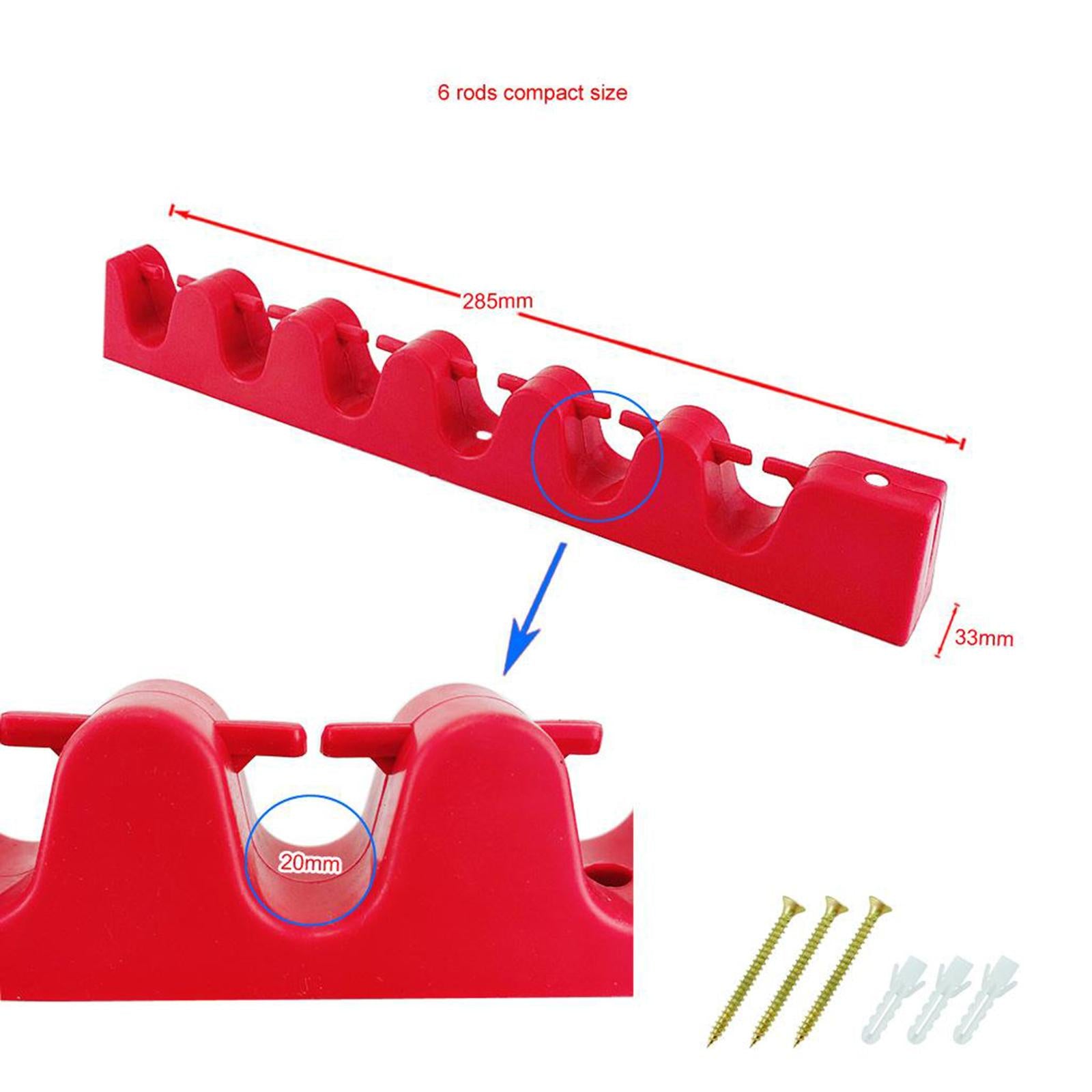Professional Wall Mount Fishing Rod Rack for Garage Fishing Gear Basement