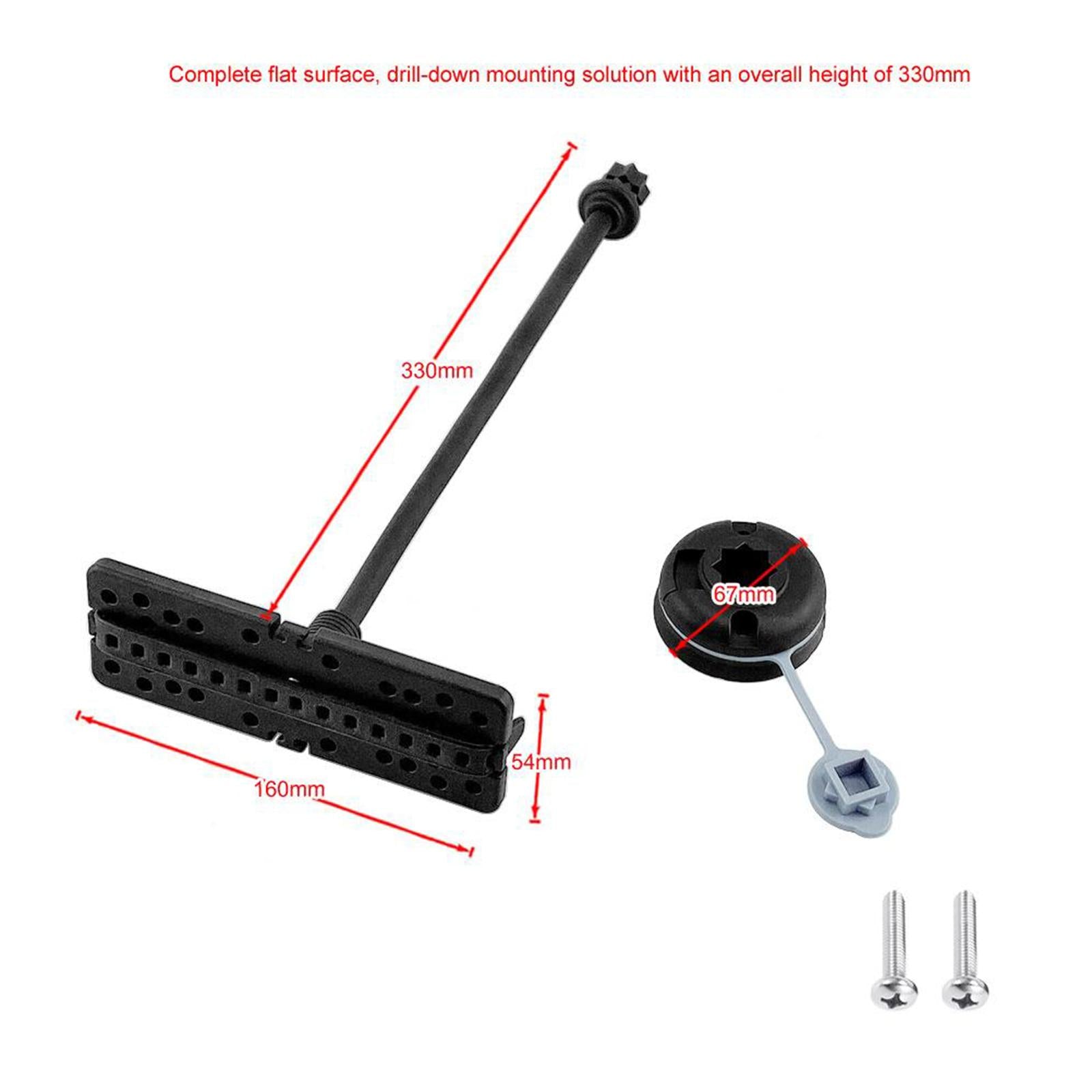 Boat Fish Finder Holer GPS Rotating Flat Surface 330cm Clip with Holder
