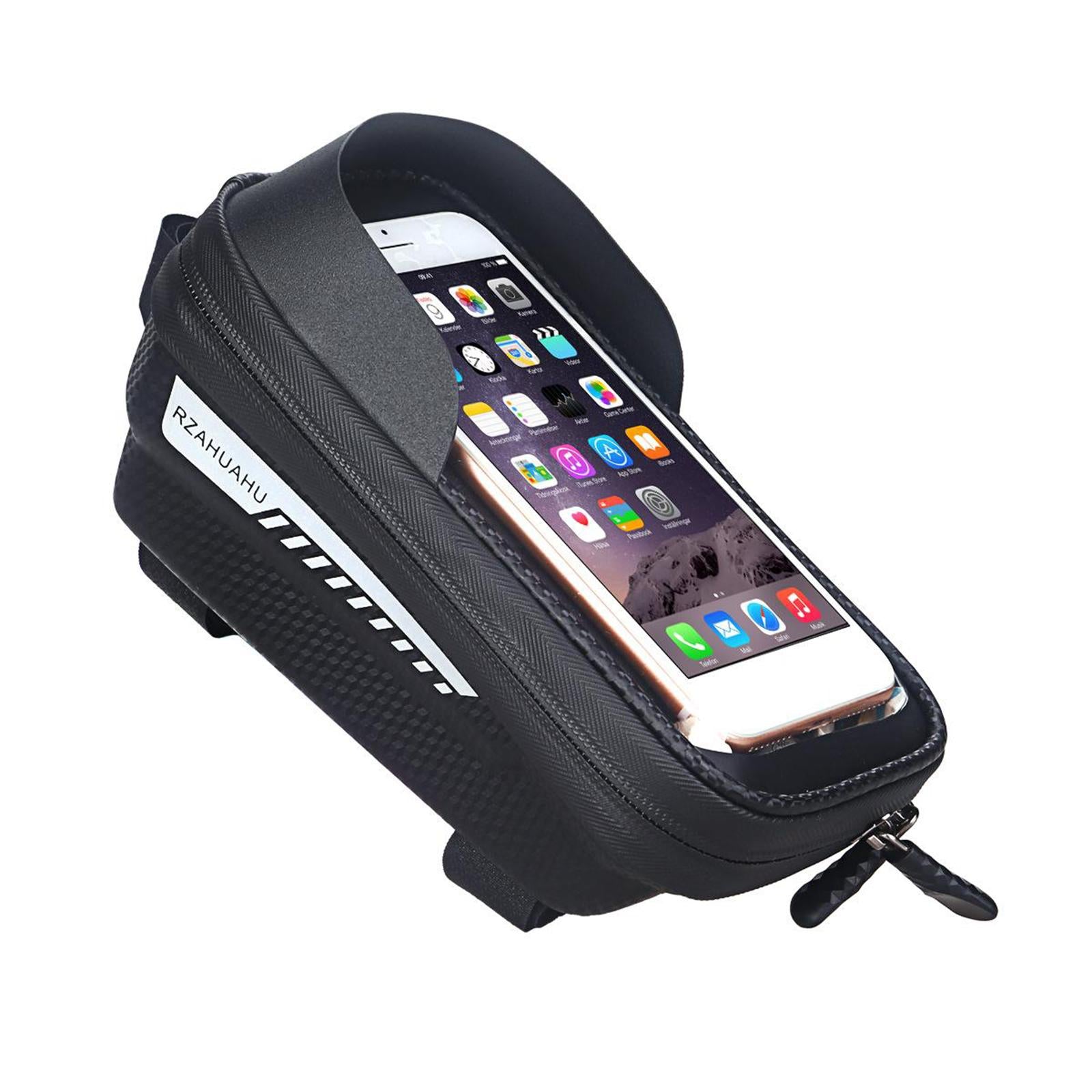 Hard EVA Bike Phone Front Frame Bag with Sun-Visor for 6.5 Phones"