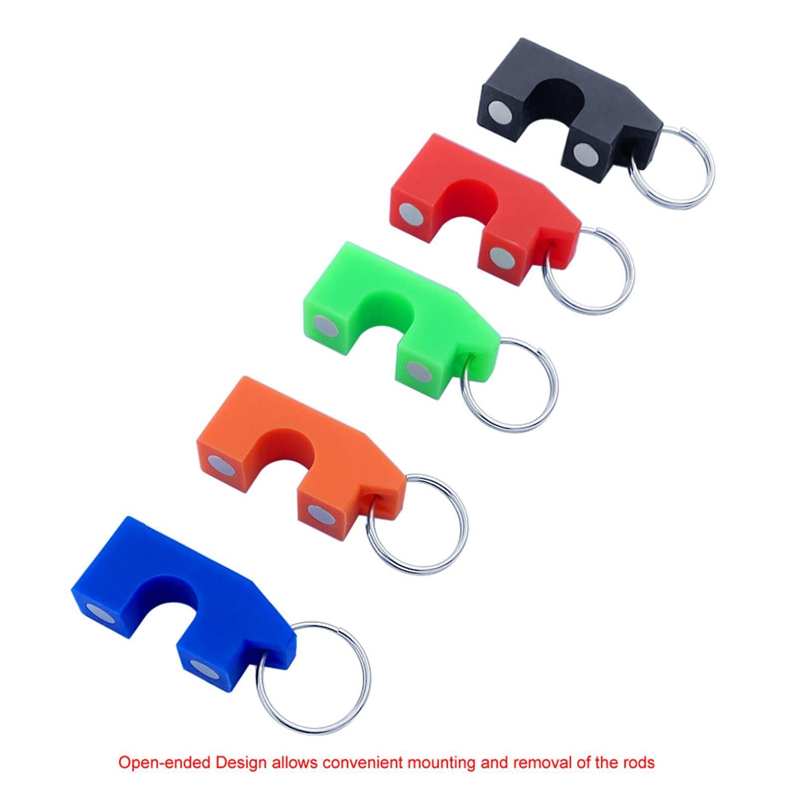 Magnetic Fishing Rod Clips Holding Hole Size 1.9cm/0.75 blue"