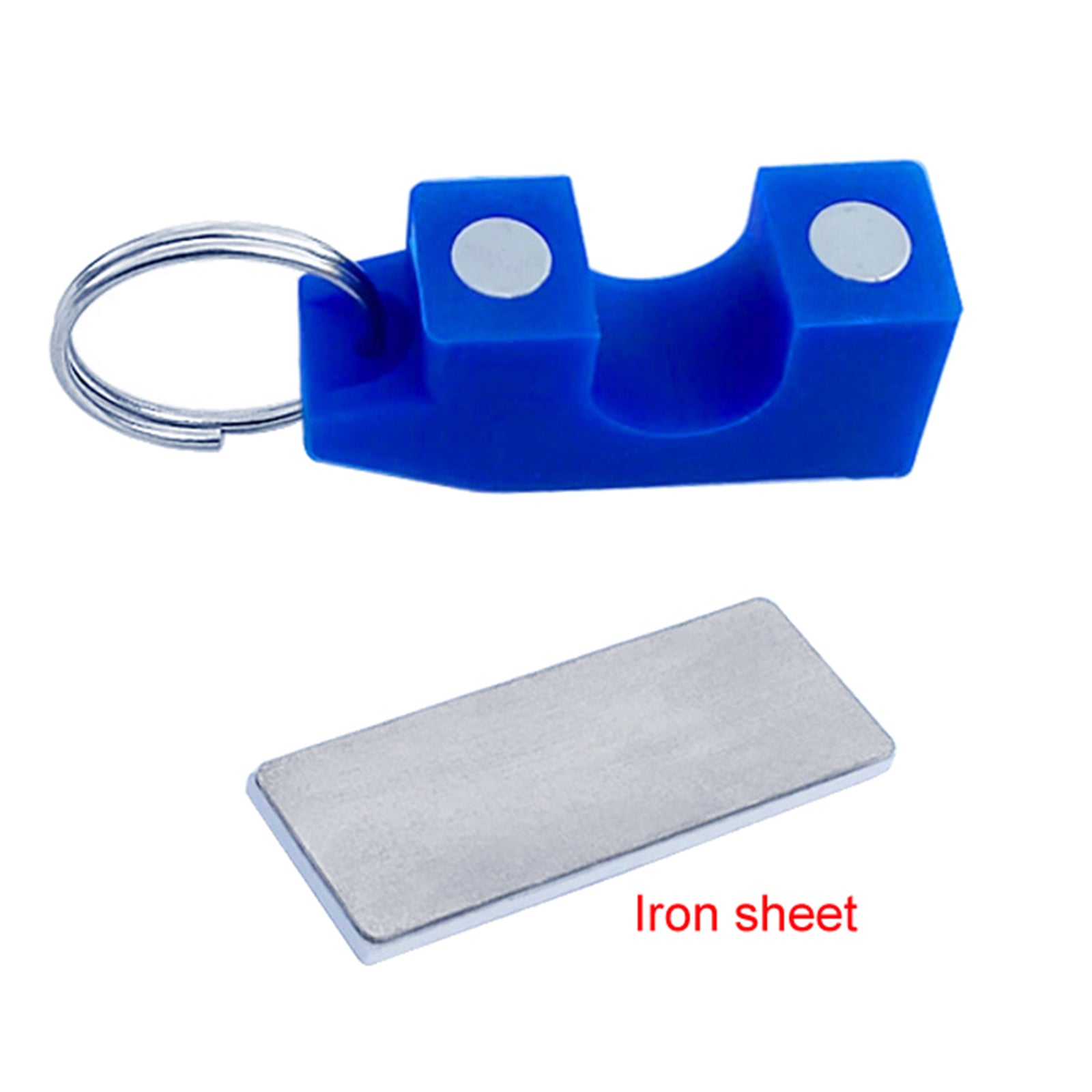 Magnetic Fishing Rod Clips Holding Hole Size 1.9cm/0.75 blue with sheet"
