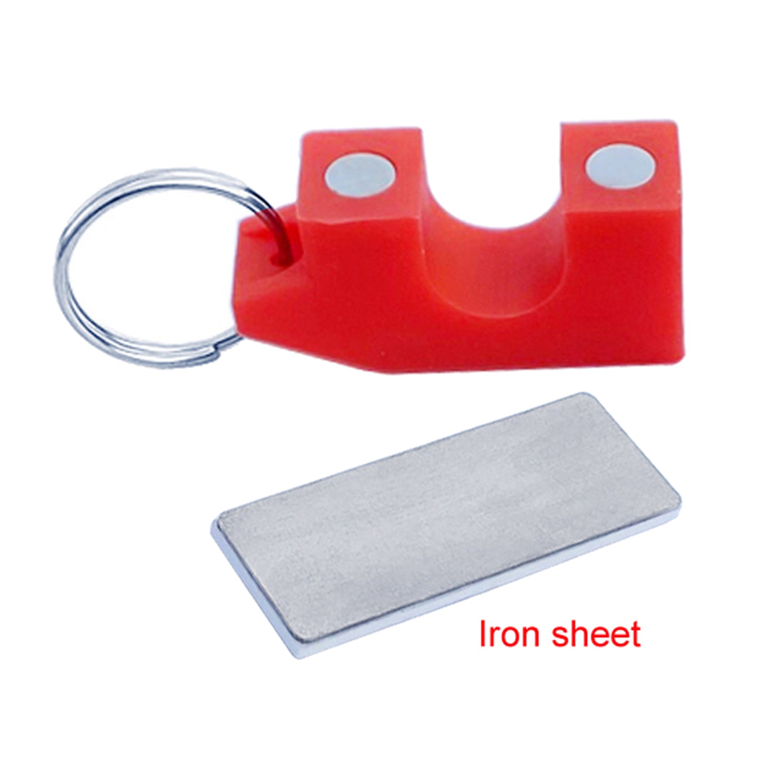 Magnetic Fishing Rod Clips Holding Hole Size 1.9cm/0.75 red with sheet"