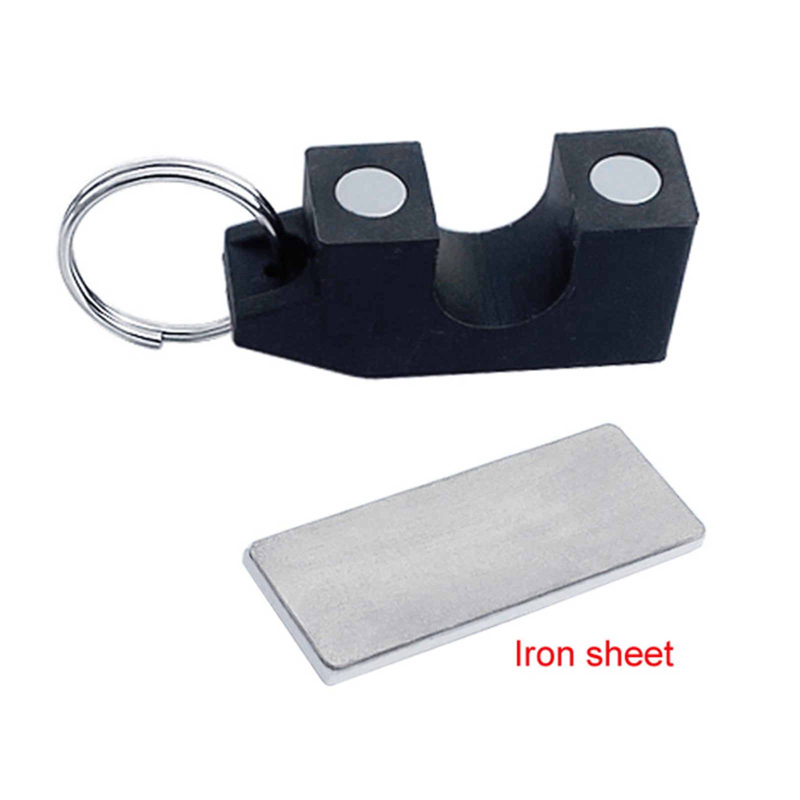 Magnetic Fishing Rod Clips Holding Hole Size 1.9cm/0.75 black with sheet"