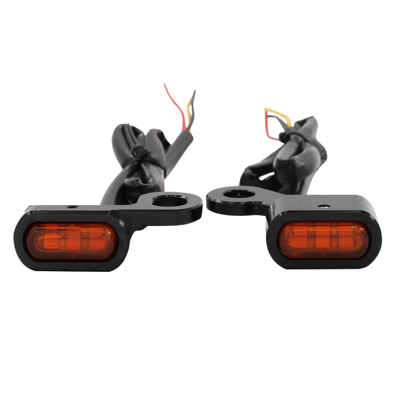 LED Turn Signal Indicator Light for Harley Sportster 883 1200 Black Orange