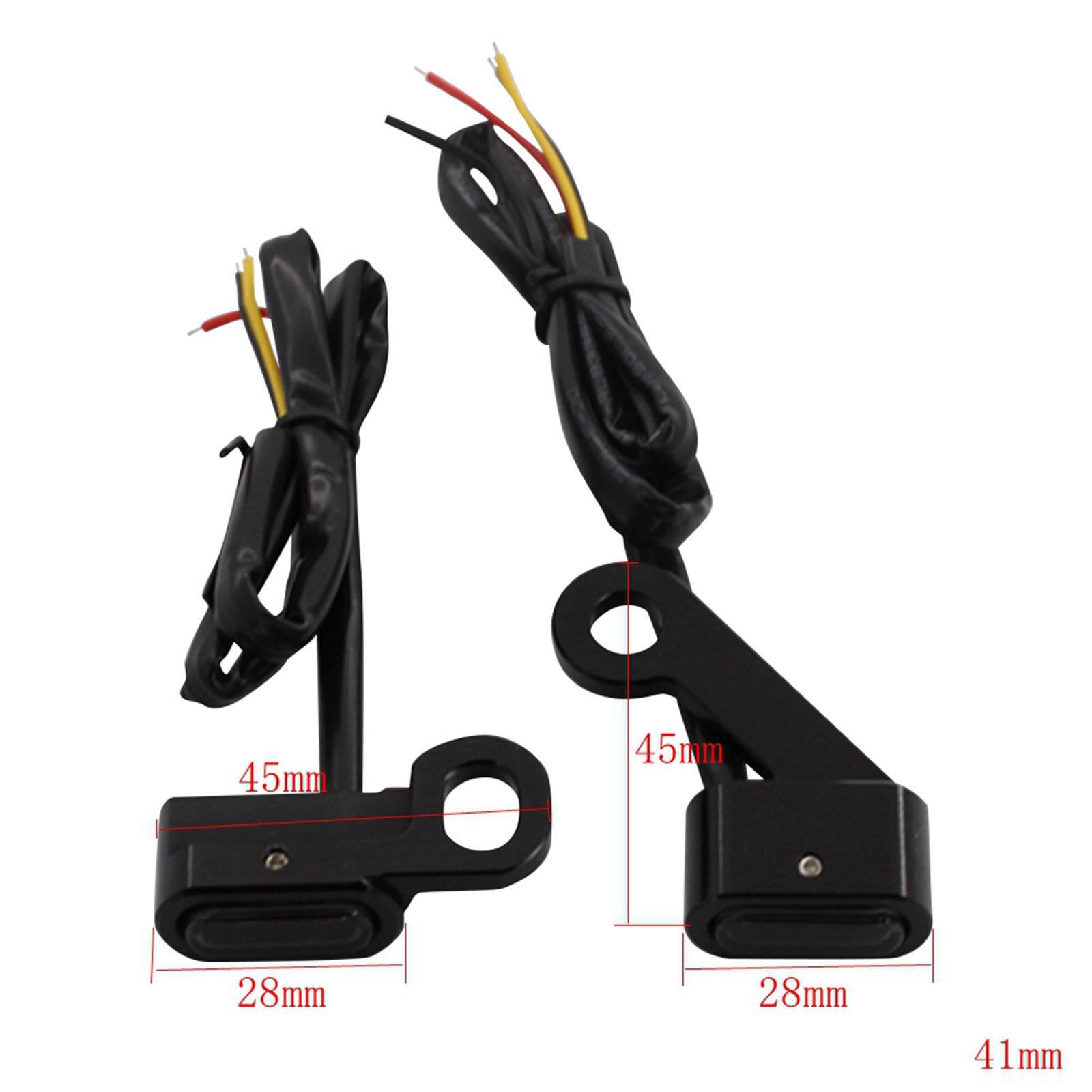 LED Turn Signal Indicator Light for Harley Sportster 883 1200 Black Smoke