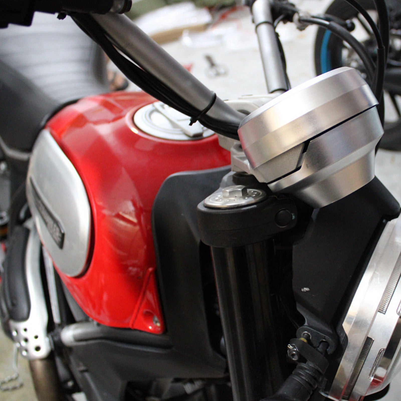 Instrument Panel Cover Trim Decor for Ducati Scramblers 400 800cc Silver