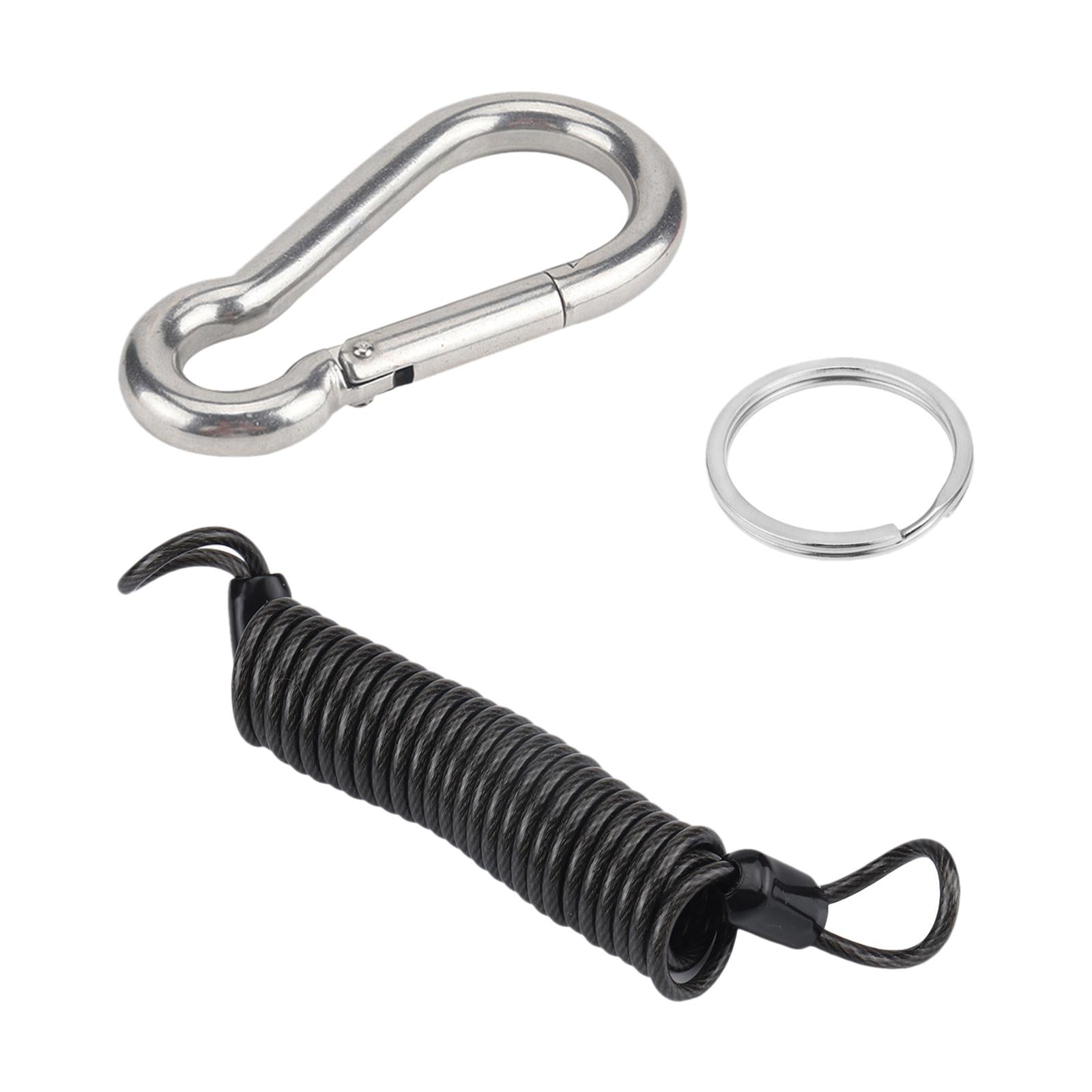 Breakaway Cable 4.9 Foot Safety Rope Retractable Cable gray