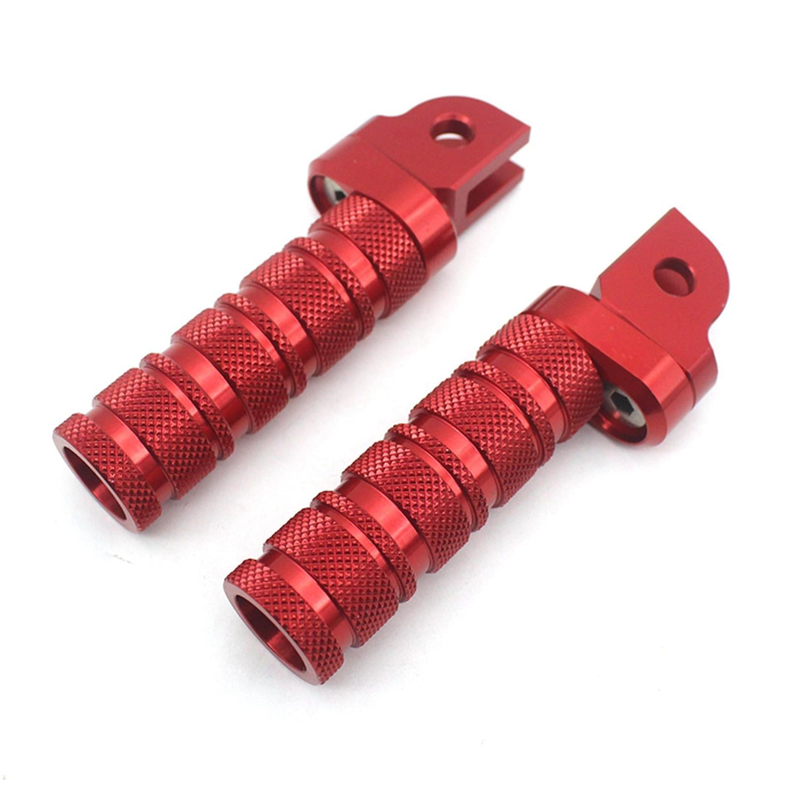 CNC Rearset Footrests Footpeg Pedals For YAMAHA FZ8 TDM900 XJR1200 XJR1300 red