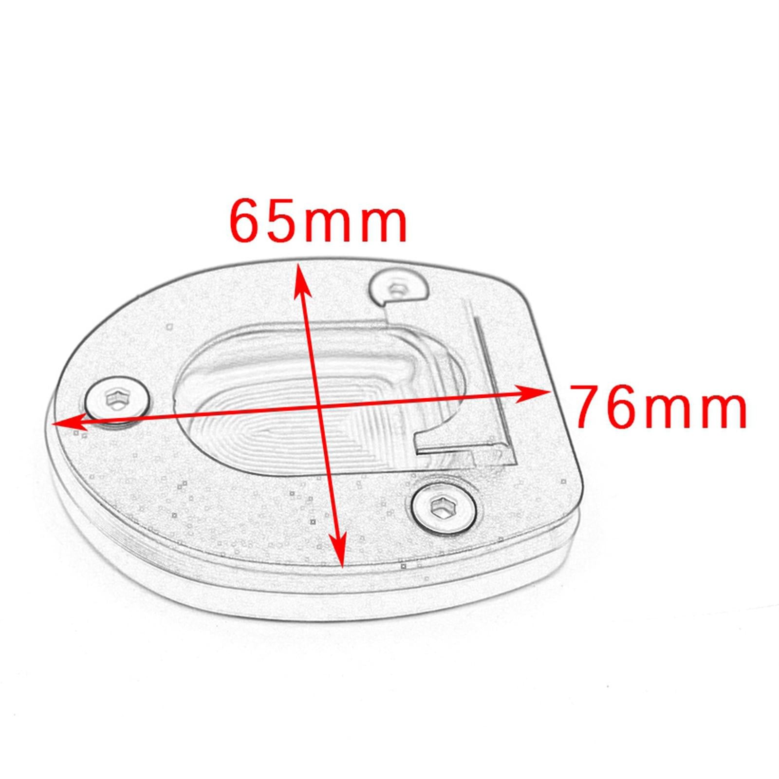 Aluminum Side Stand Enlarger for Vespa G TS 250 300 2013-2019 black