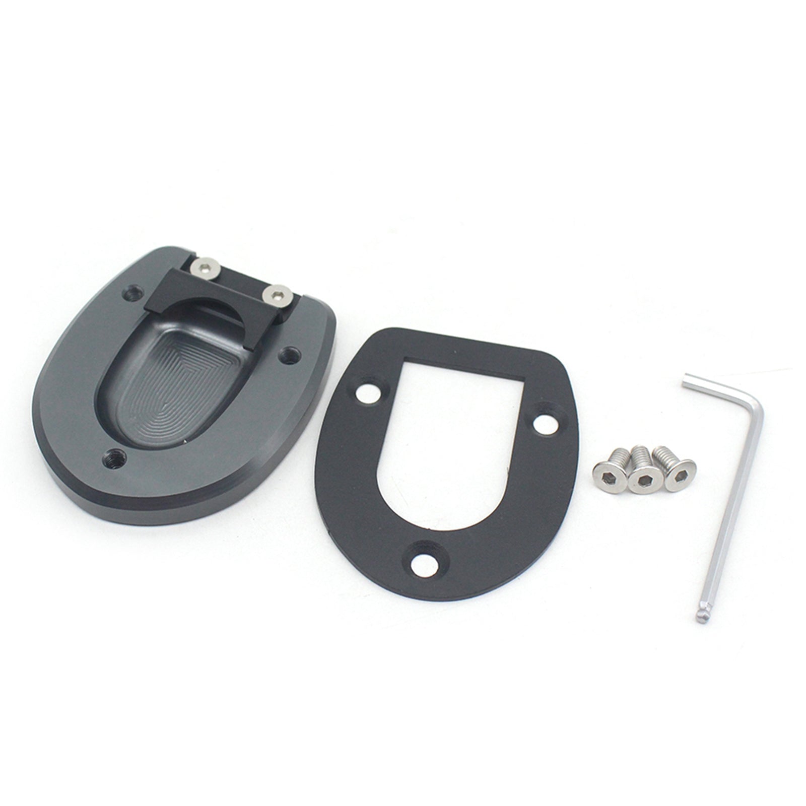 Aluminum Side Stand Enlarger for Vespa G TS 250 300 2013-2019 silver