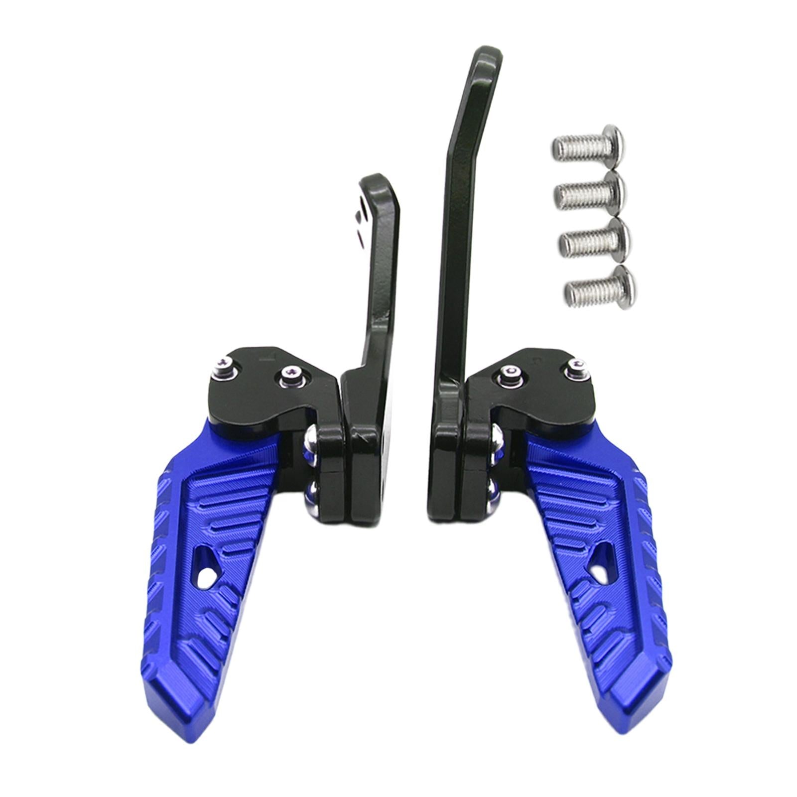 1 Pair Accessories CNC Motorcycle Rear Footrests for Yamaha Nmax 155 Blue