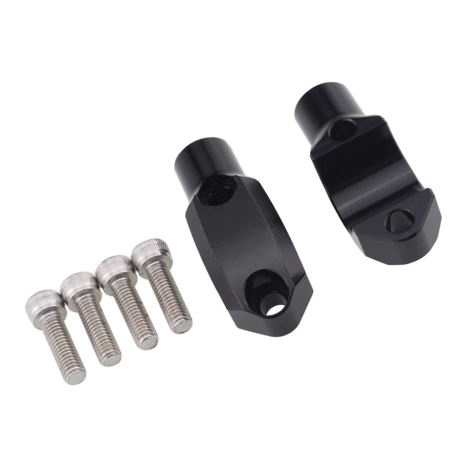 1 Pair Motorcycle Master Cylinder Mirror Clamp for 22mm Handlebar Black