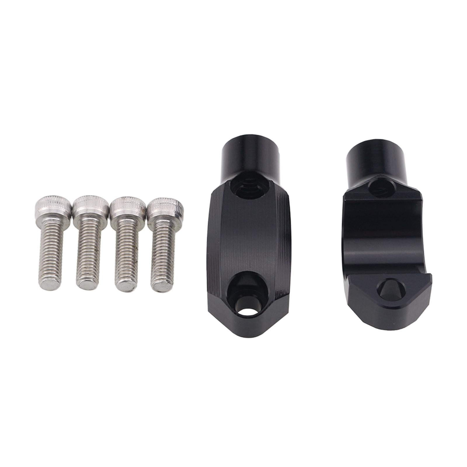 1 Pair Motorcycle Master Cylinder Mirror Clamp for 22mm Handlebar Black