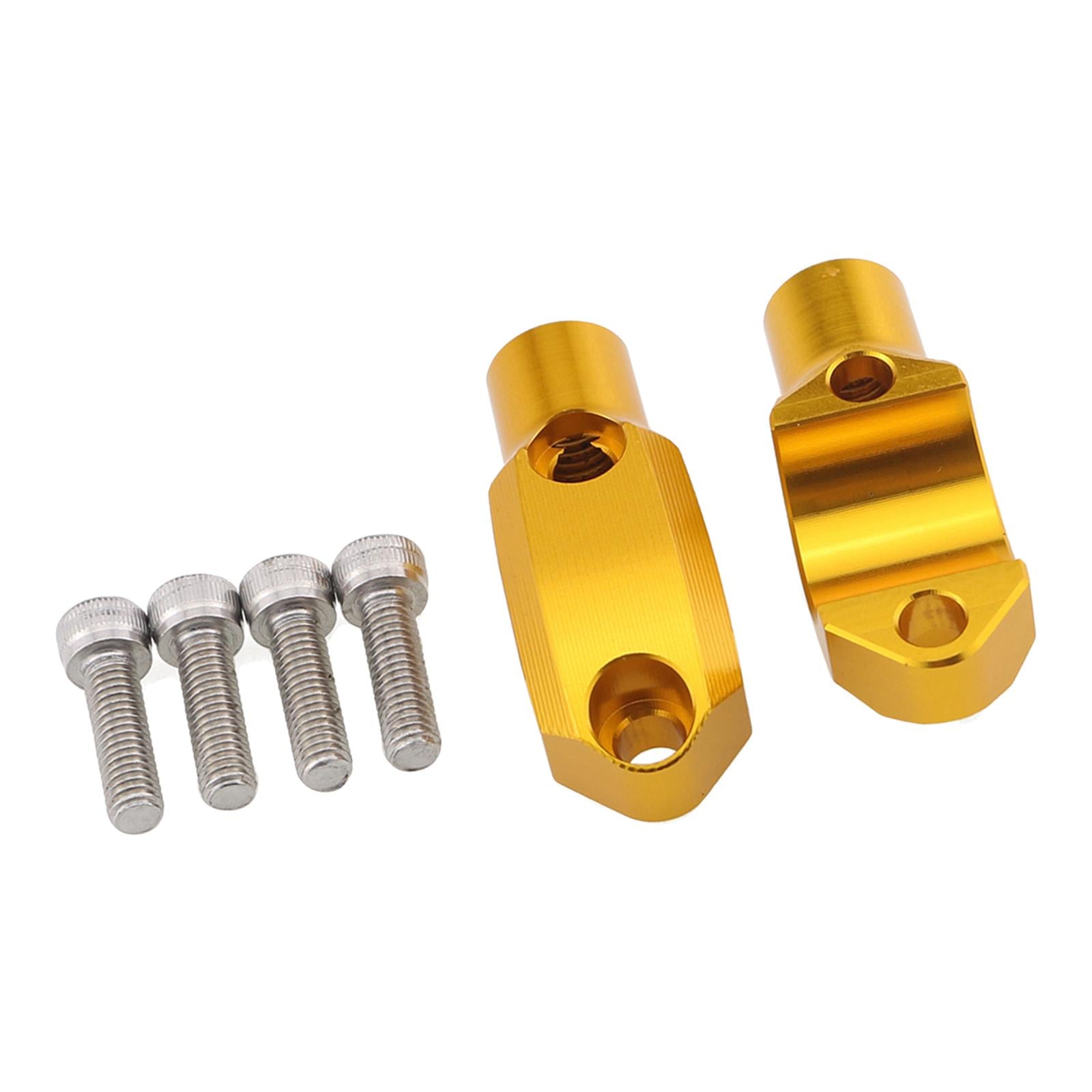 1 Pair Motorcycle Master Cylinder Mirror Clamp for 22mm Handlebar Yellow