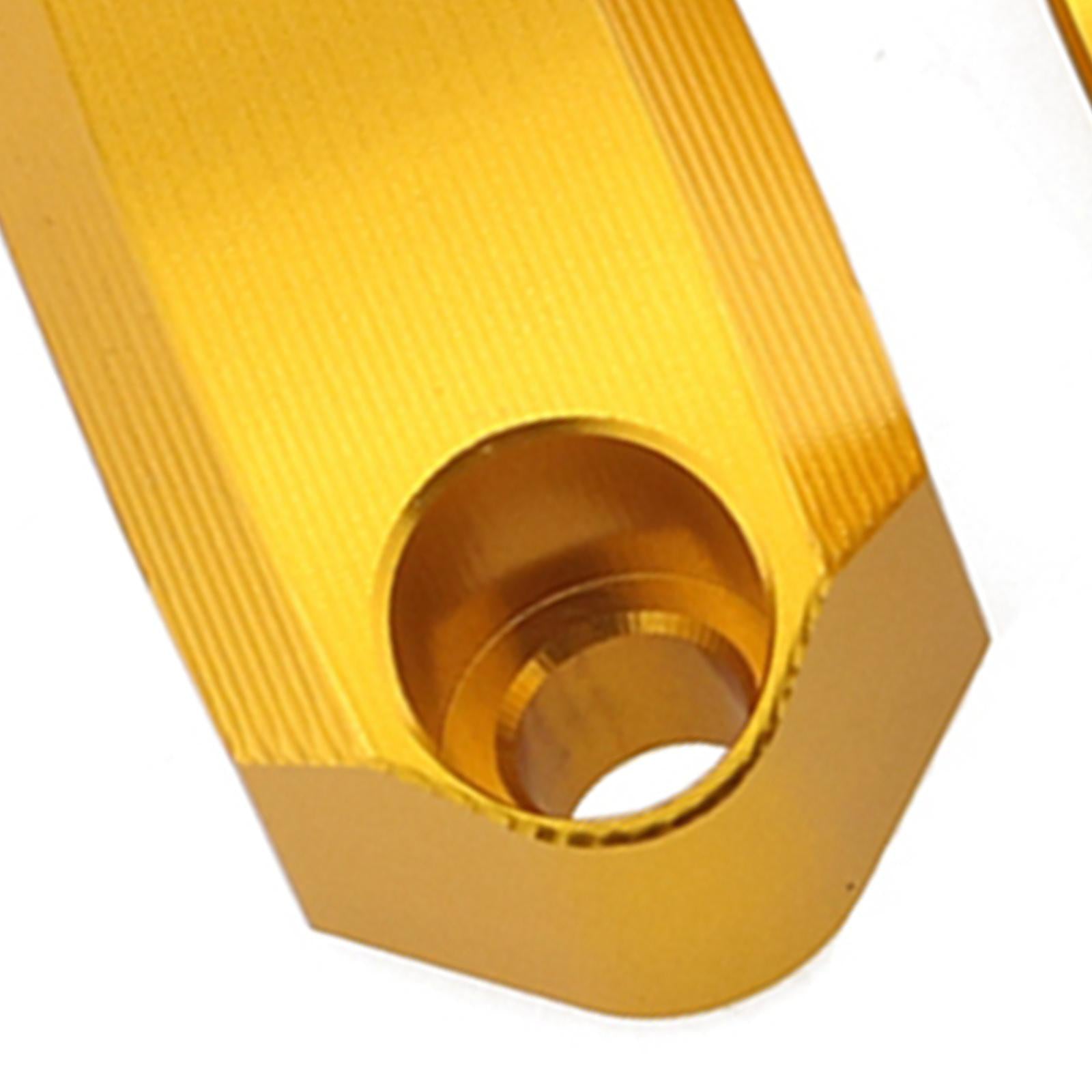 1 Pair Motorcycle Master Cylinder Mirror Clamp for 22mm Handlebar Yellow