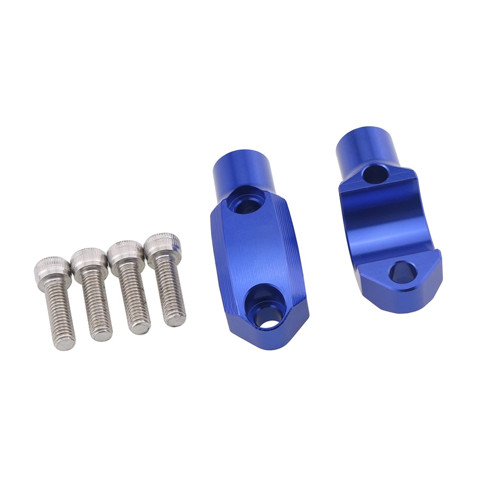 1 Pair Motorcycle Master Cylinder Mirror Clamp for 22mm Handlebar Blue
