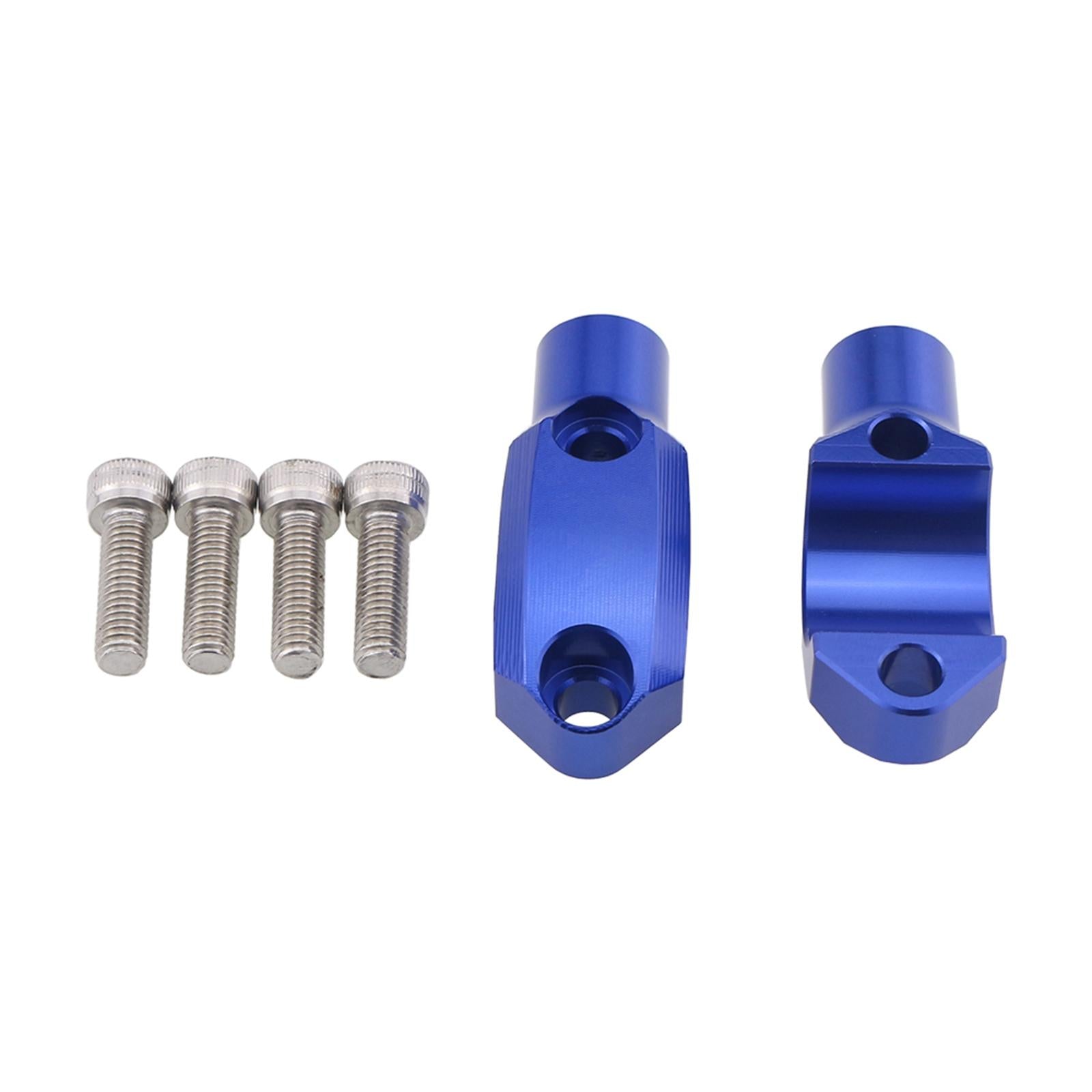 1 Pair Motorcycle Master Cylinder Mirror Clamp for 22mm Handlebar Blue