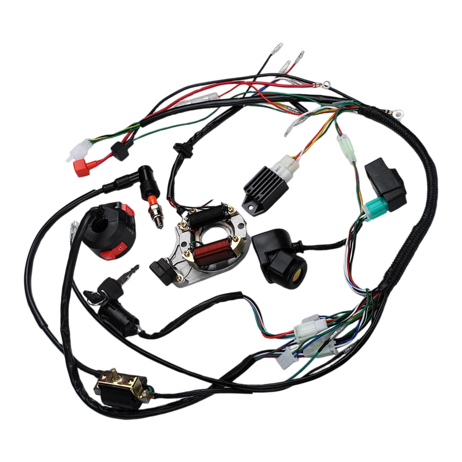 1Set Full Complete Electrics Wiring Harness Fit for Dirt Bike Pit Bike