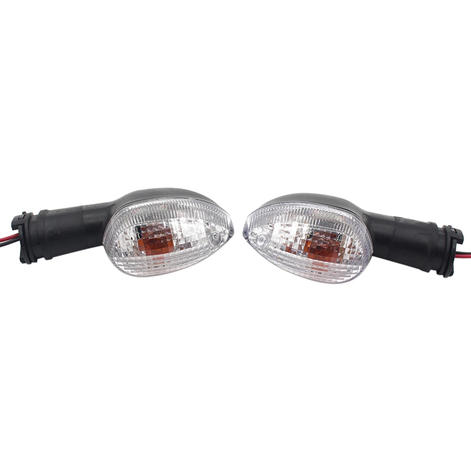1 Pair Motorcycle Turn Signal Indicator Light for Yzf-R15 2011-2014 Clear